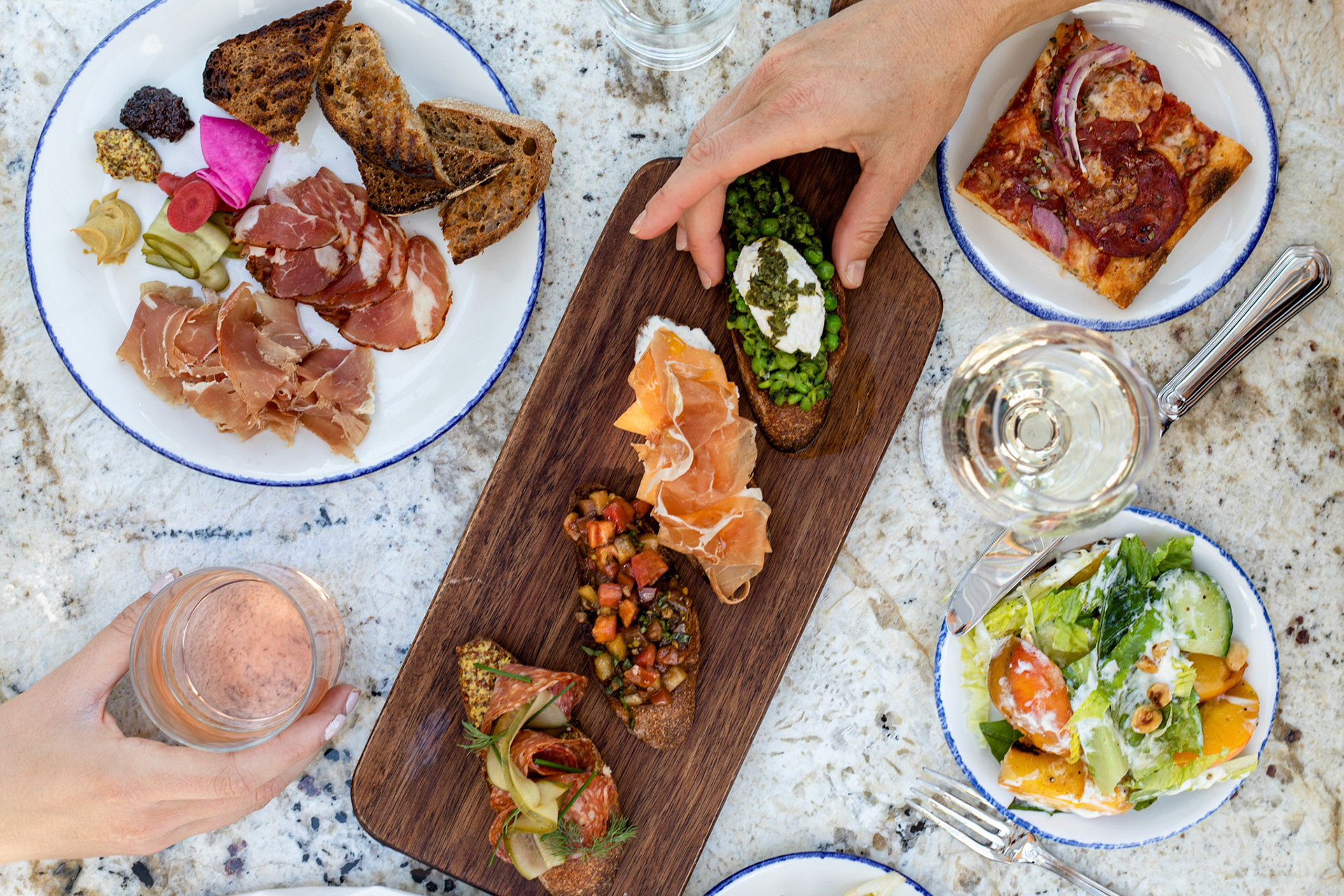 Charcuterie &amp; Pizza Spread