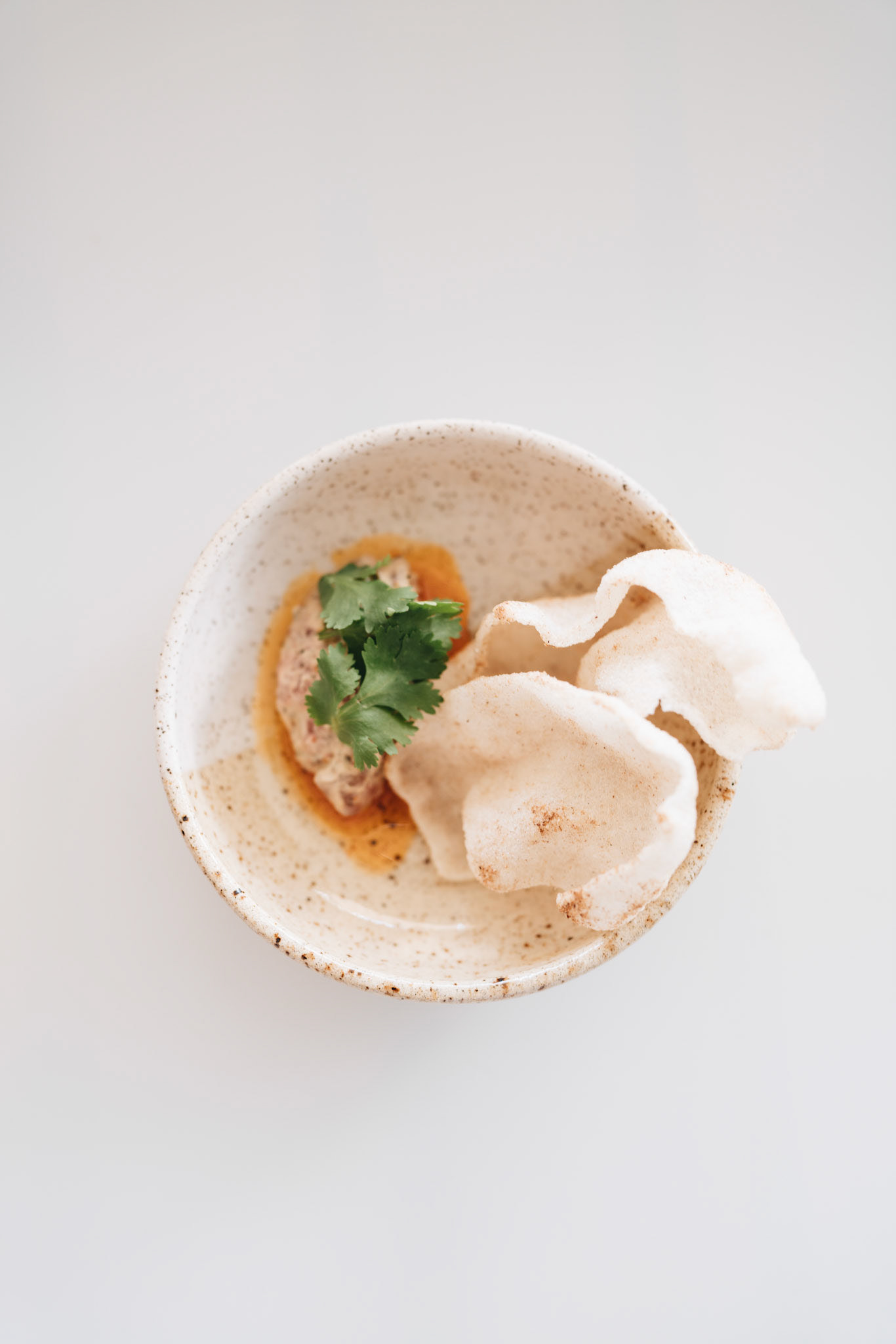 Soup with Crispy Chips &amp; Cilantro