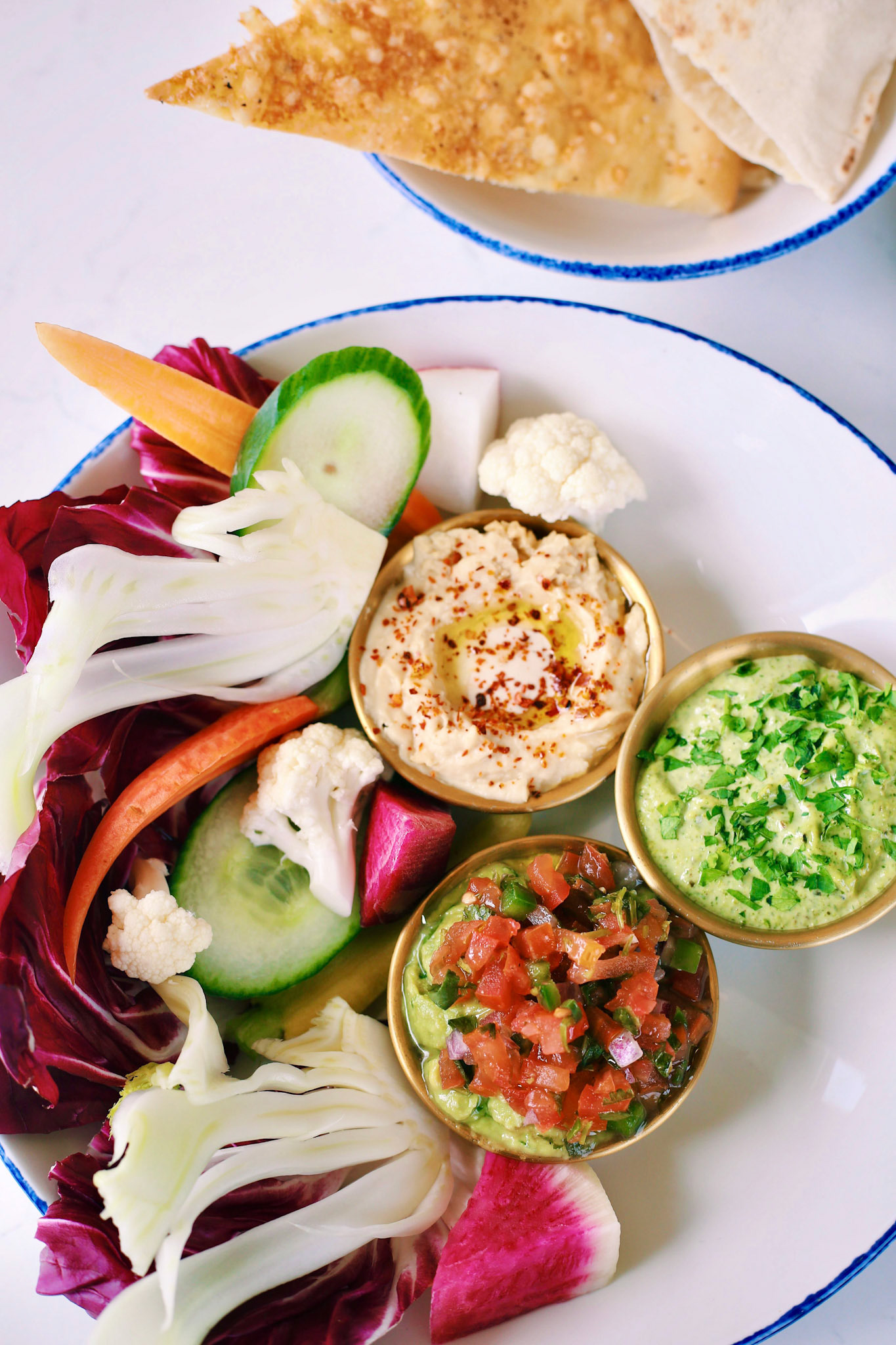 Assorted Vegetabledips with Chips