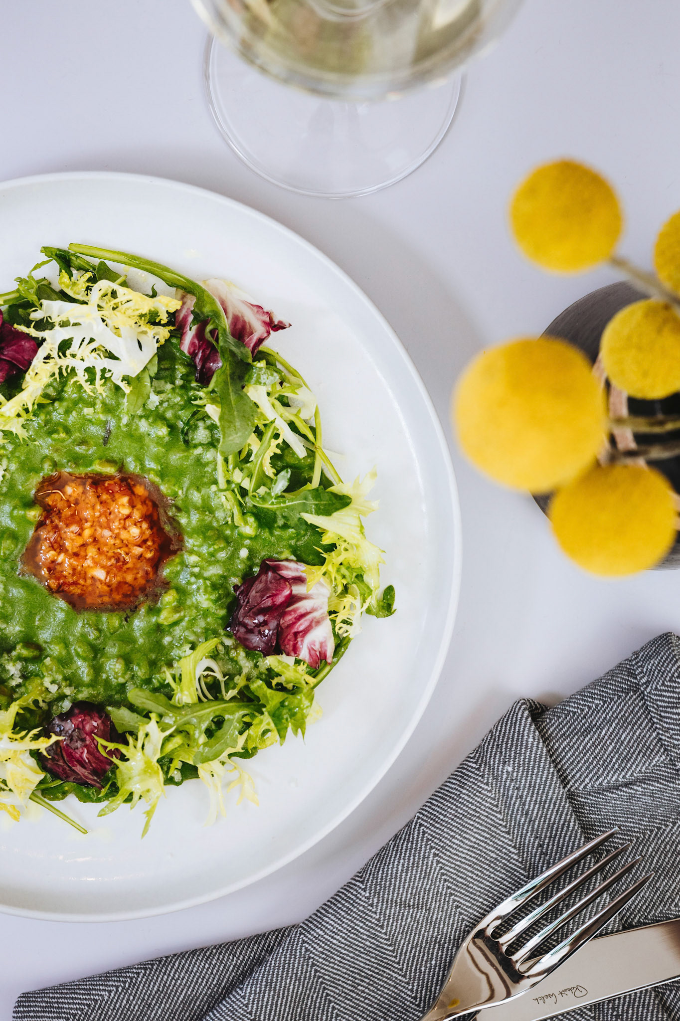 Salad with a Dollop of Dressing