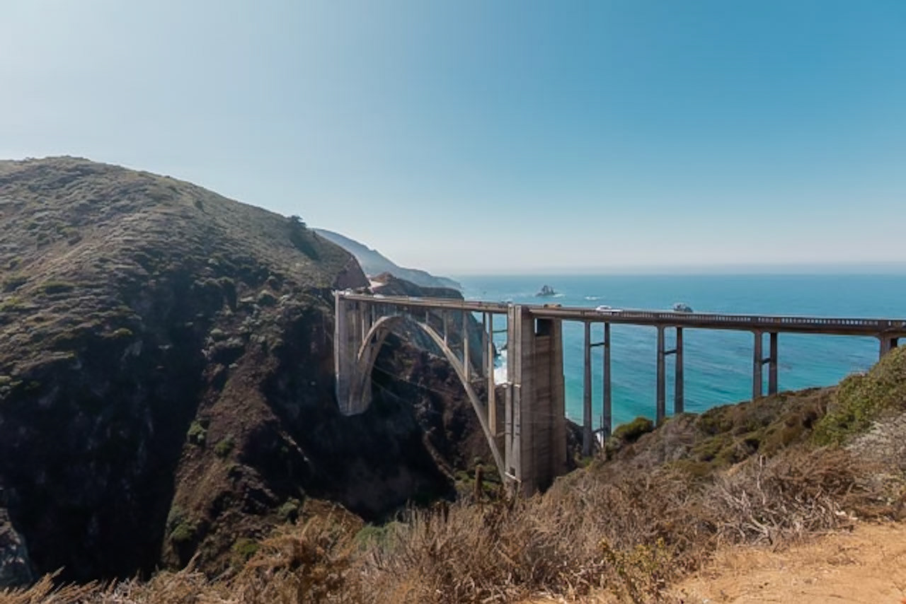 Bridge Over Coastal Cliffs