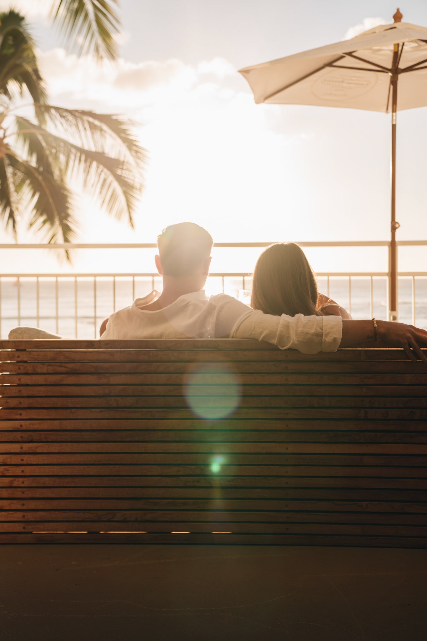 Couple Relaxing by the Seaside