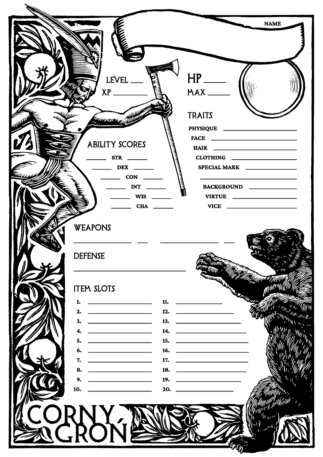 Character Sheet