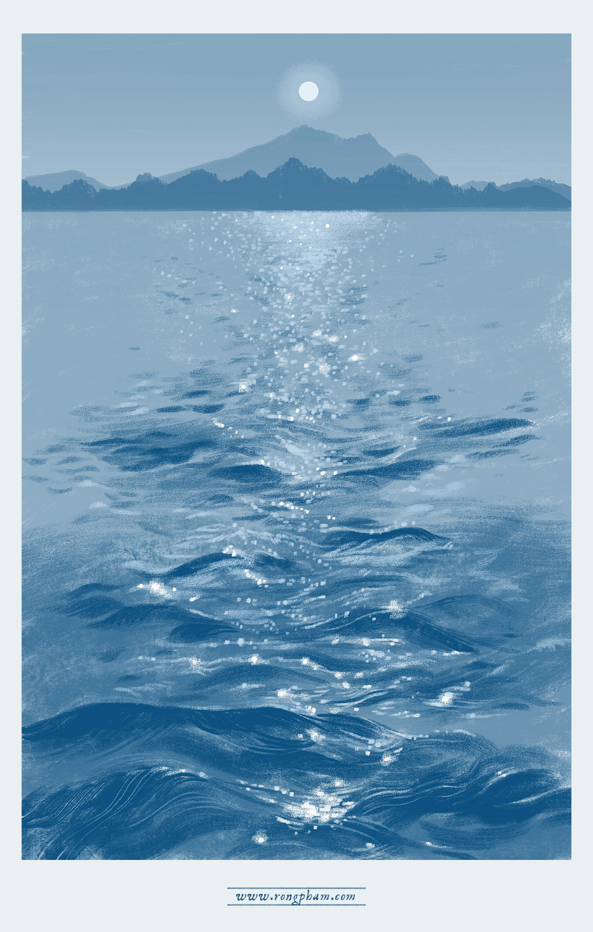 The glitters of light