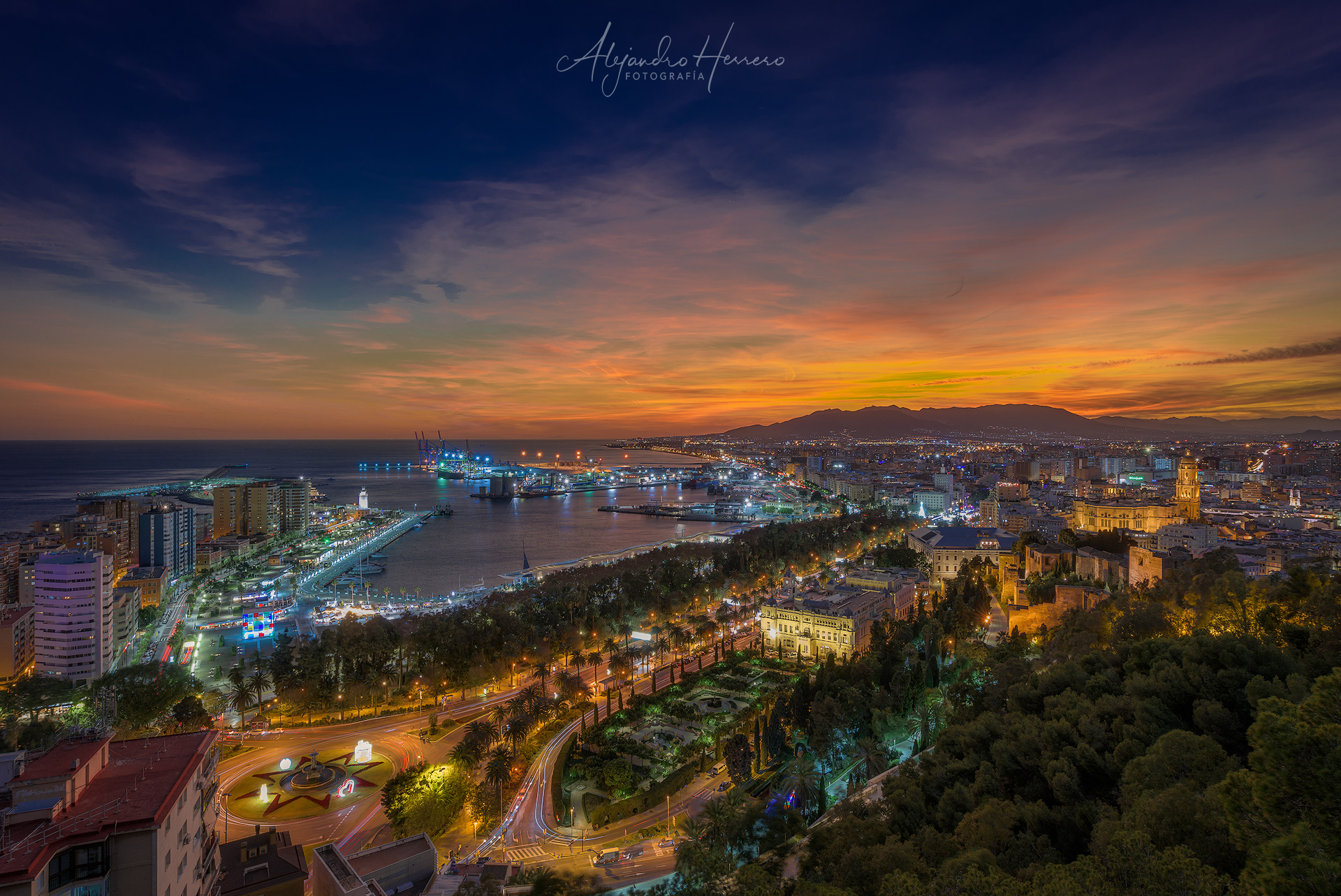 Málaga desde Gibralfaro
