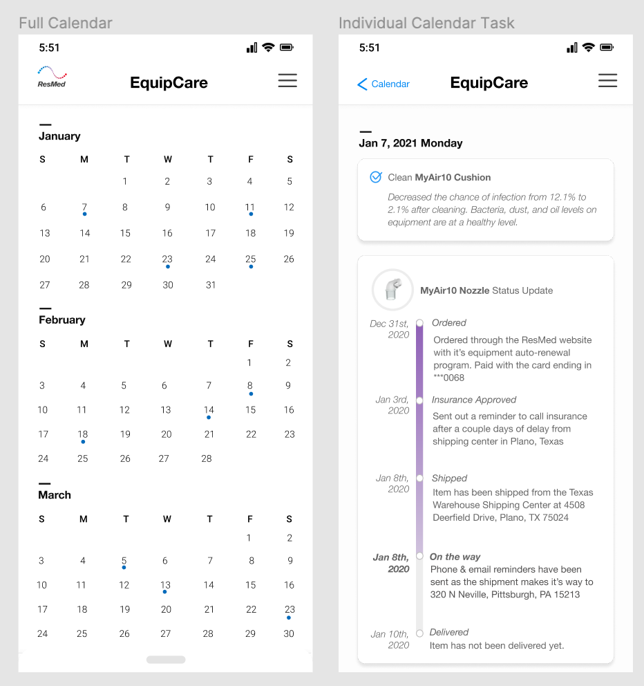 Scheduling View