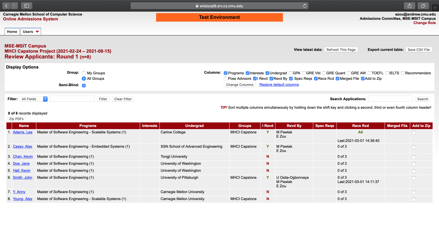 ApplyGrad Interface (for MSE program)