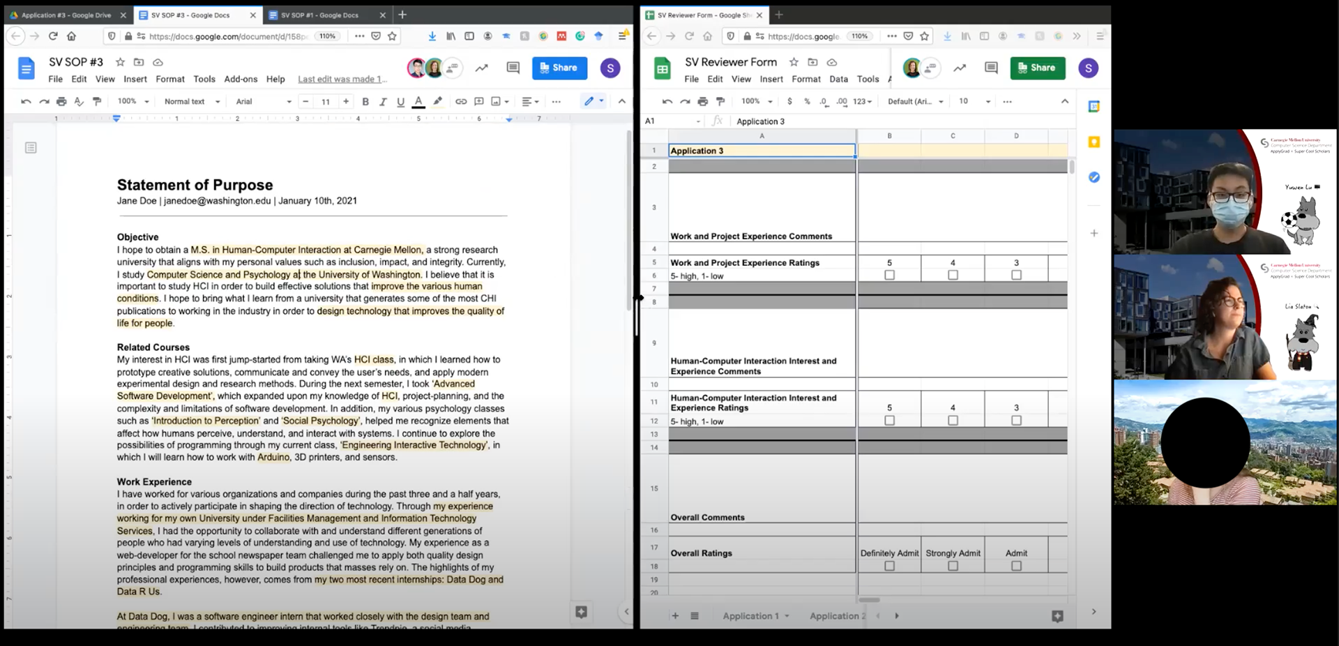 3rd Application - information 'Wizard-of-Oz' highlighting