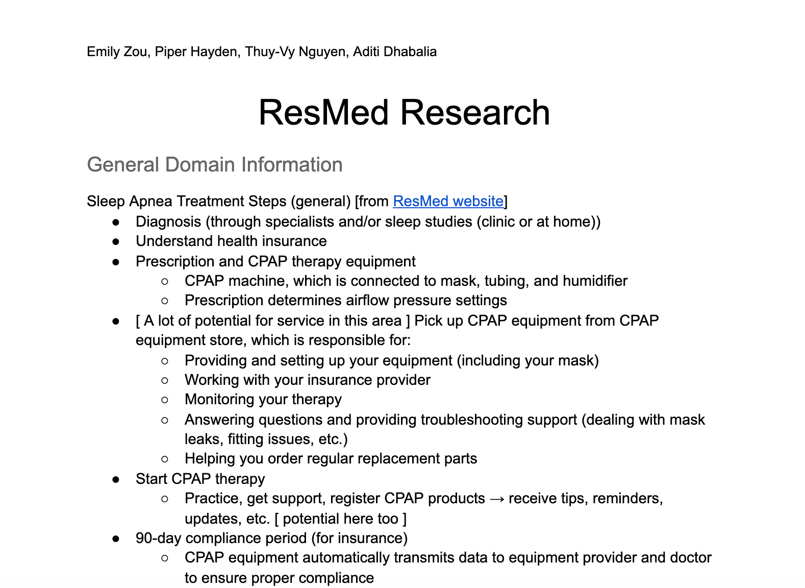 General domain research