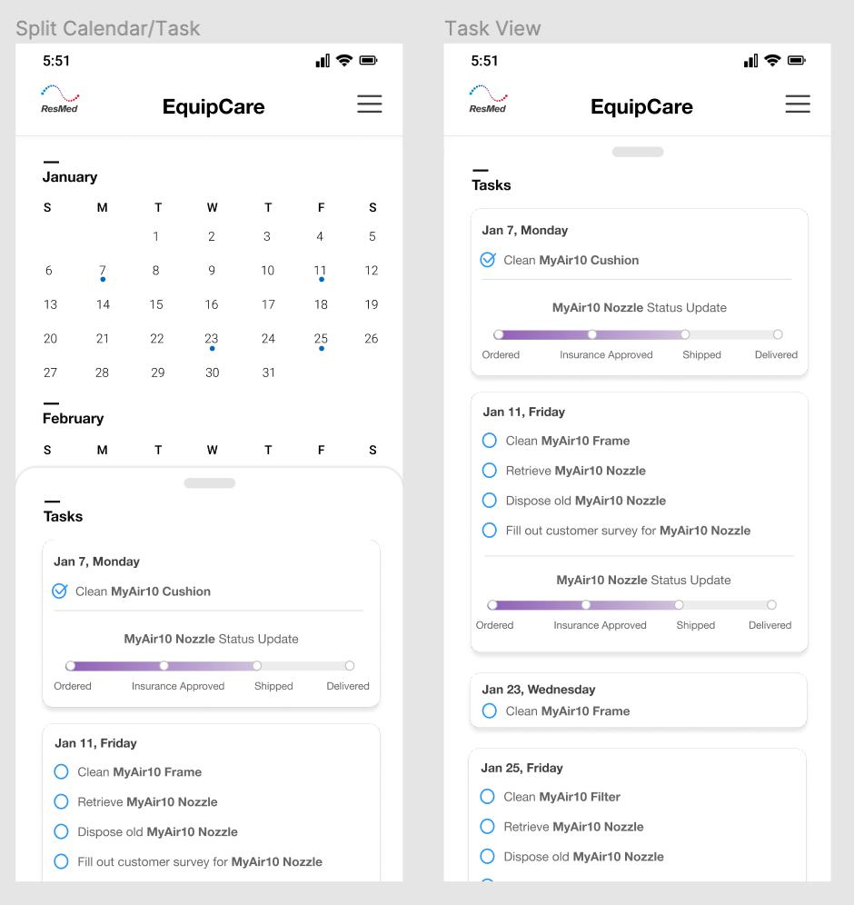 Scheduling View