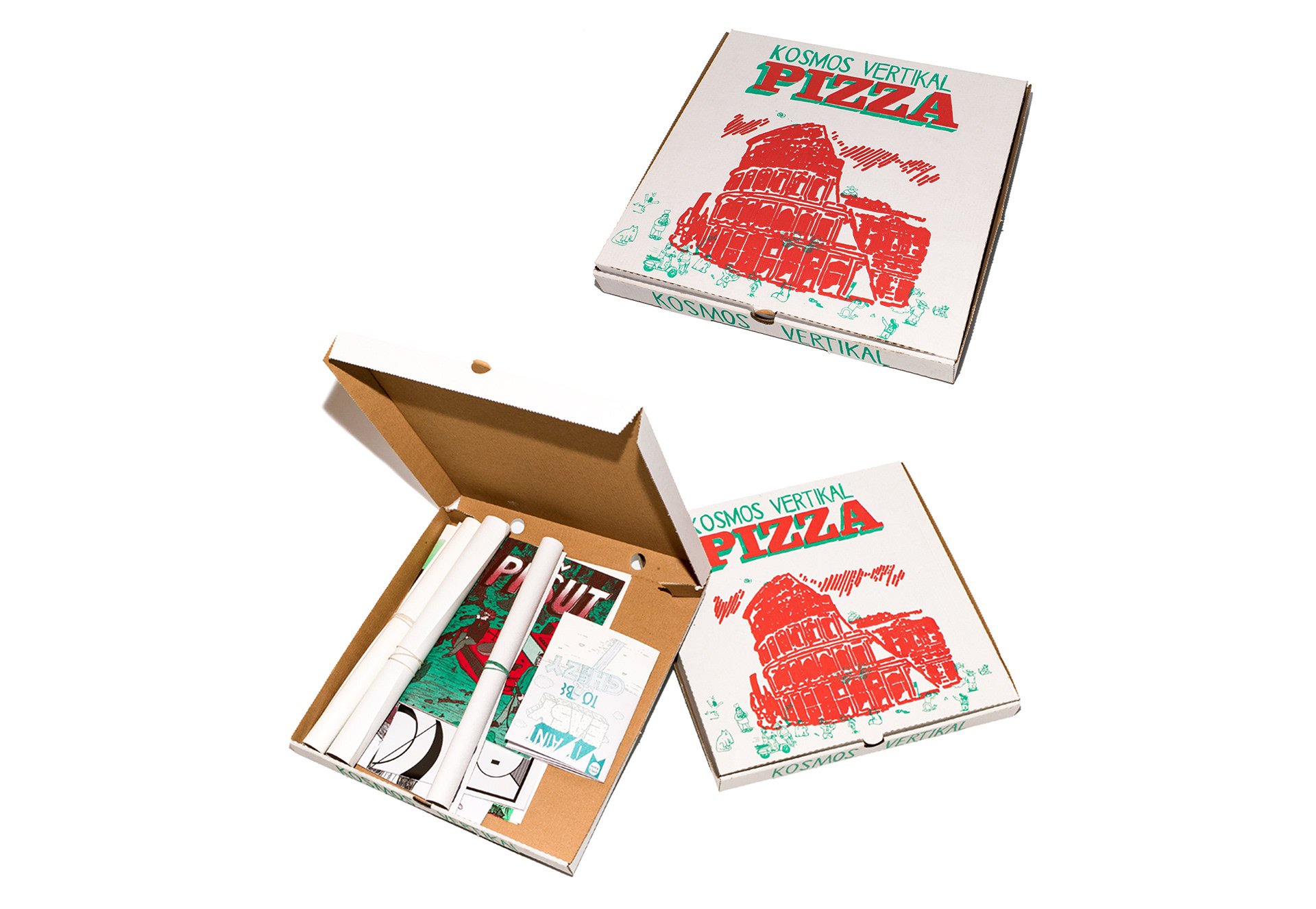 Cover Kosmos Vertikal pizza schachtel