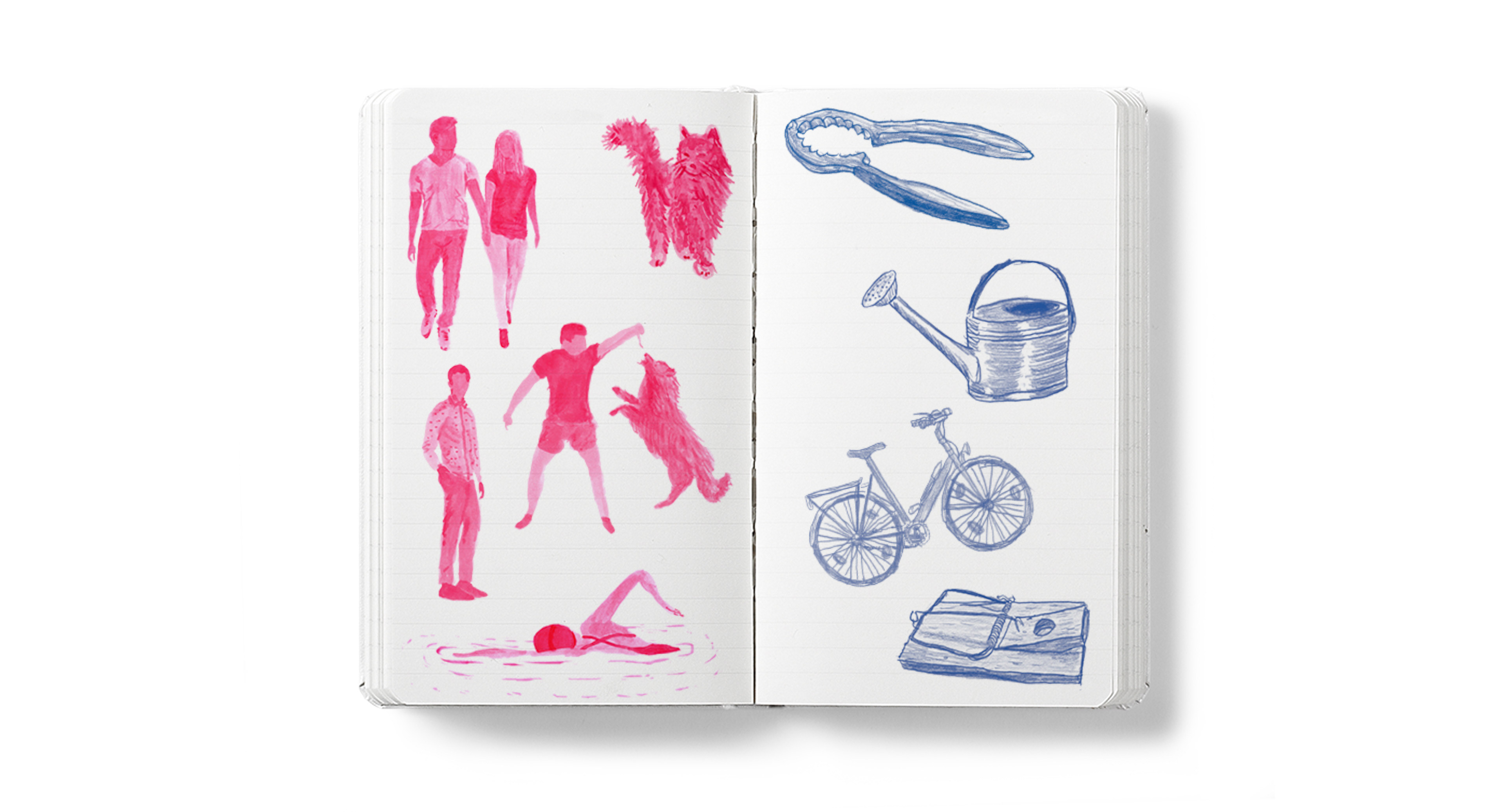 Leporello swissfoundation illustration und design skizzen entwurf