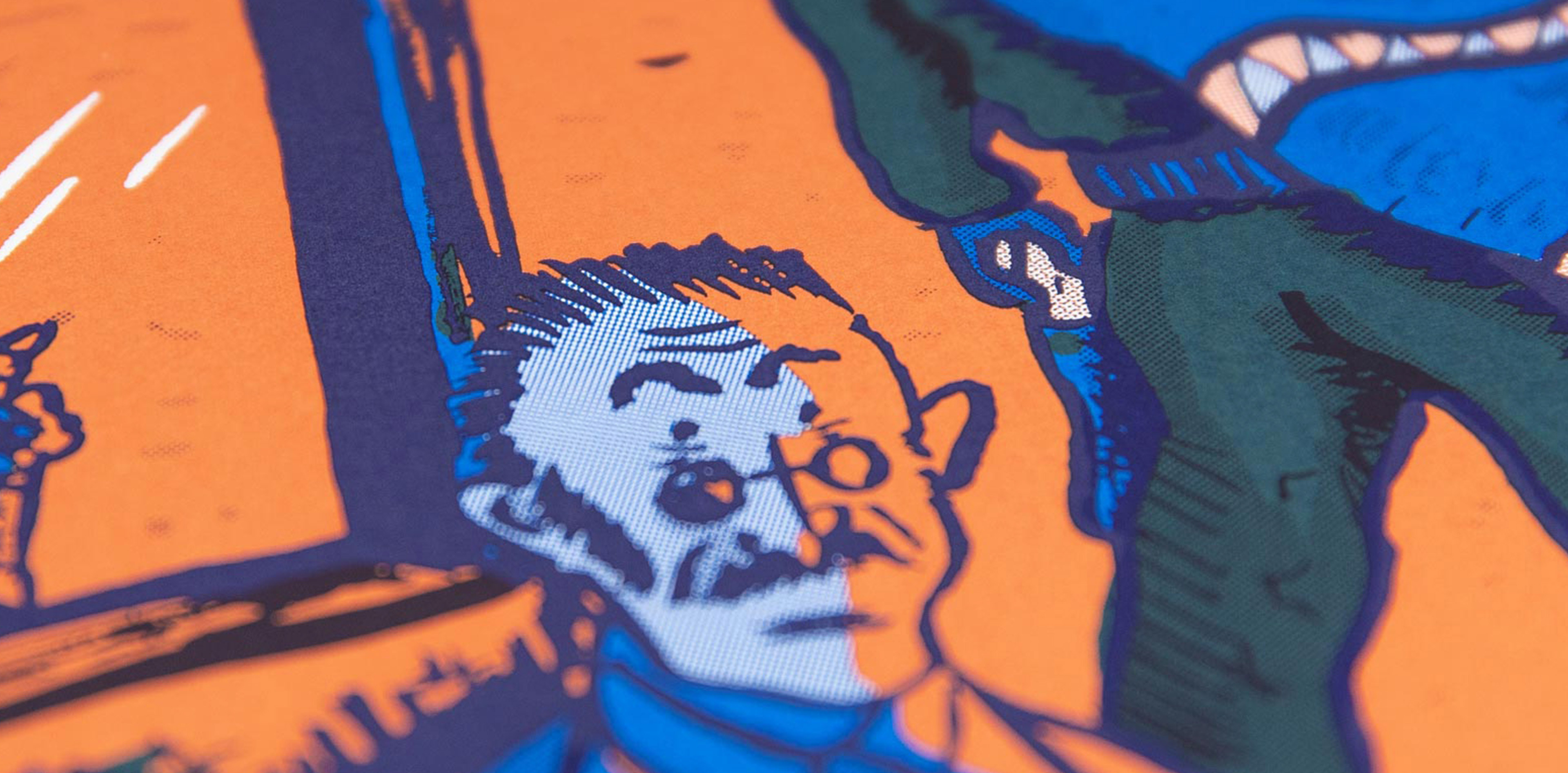 Millerntor Gallery Plakat Illustration siebdruck Detail2