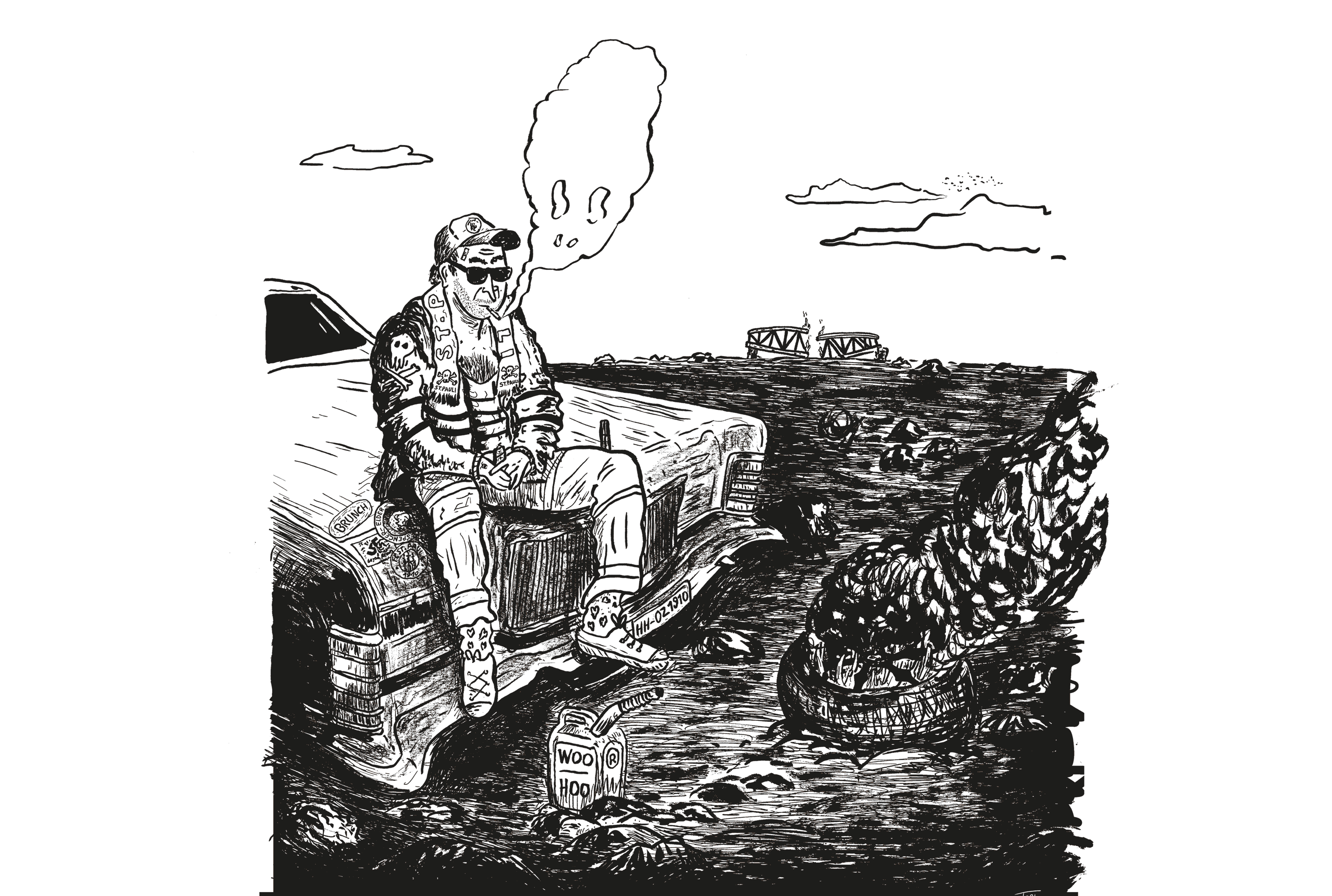 St.Pauli Matchplakat farbe brush 