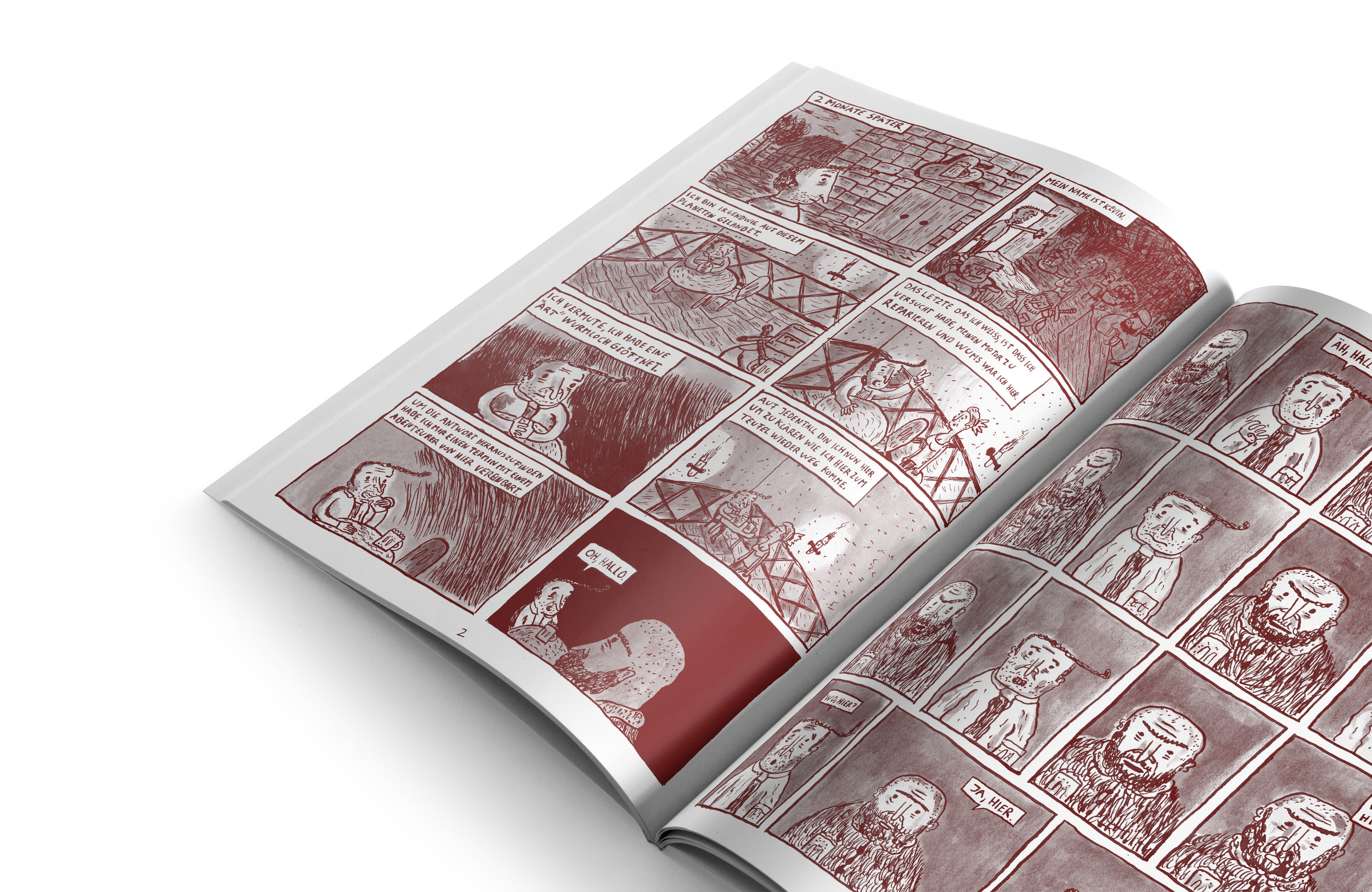 Cover Kosmos Vertikal pizza tomaten Comic ansicht