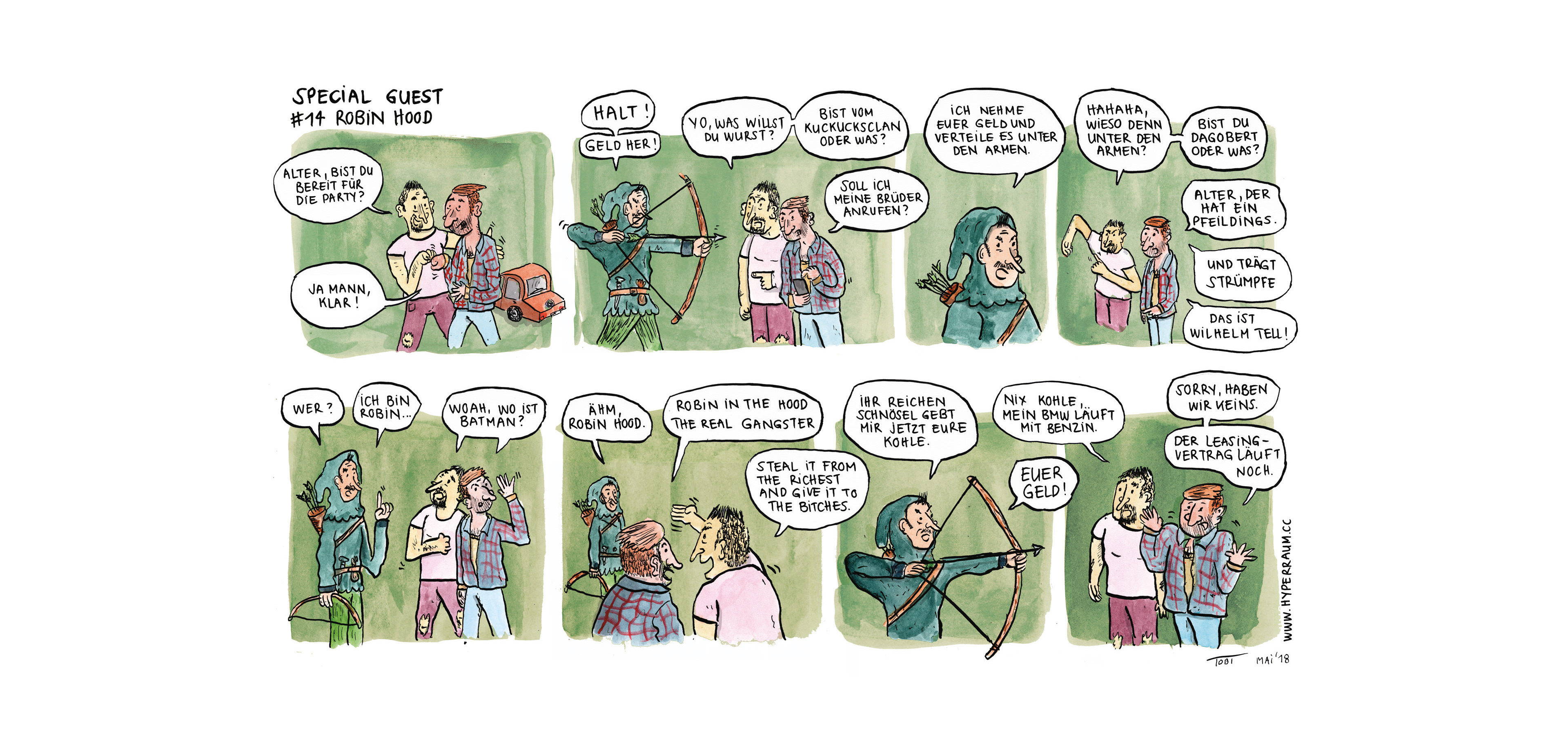 Kufa Comic Strip Robin hood