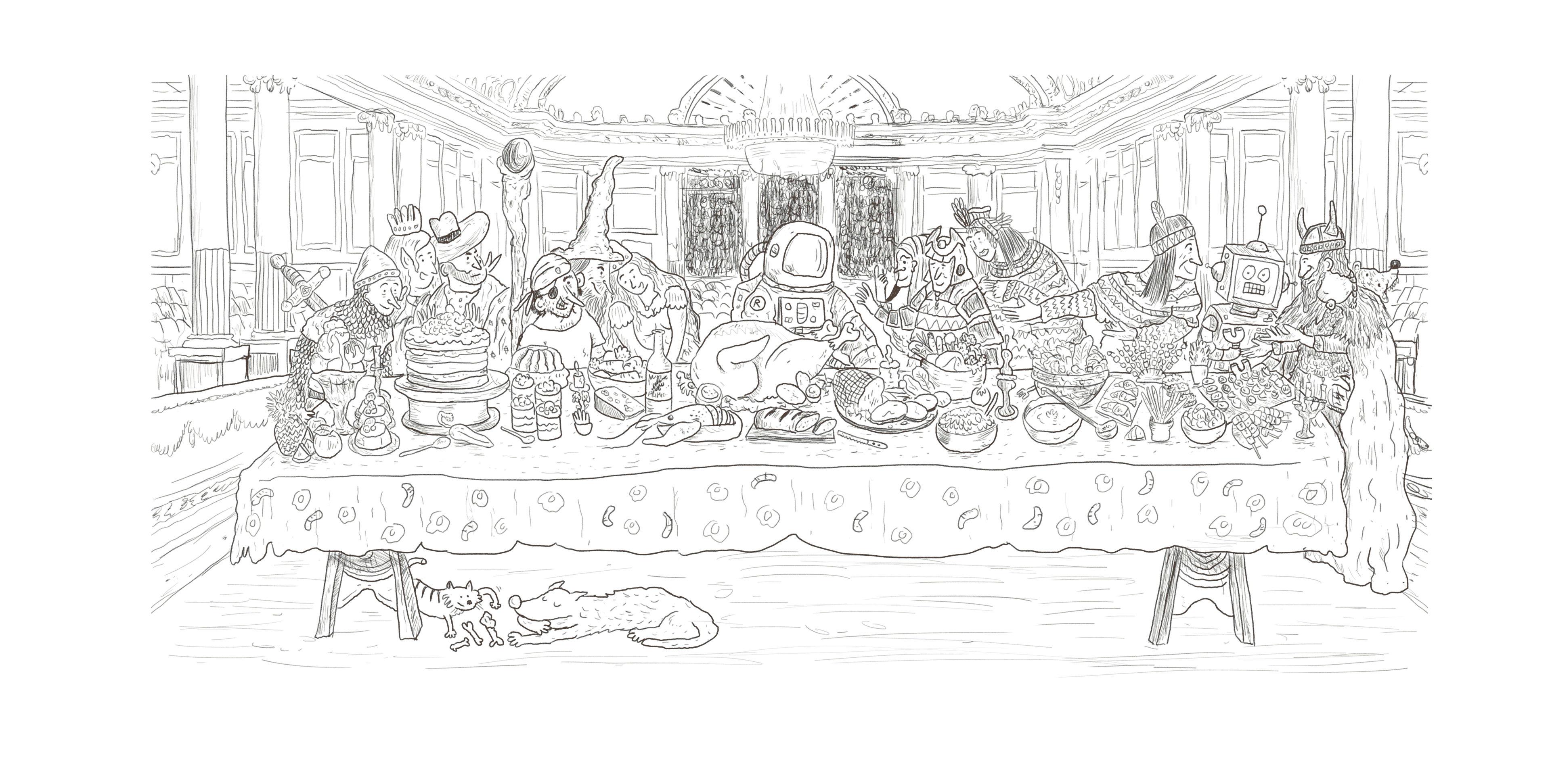 Einladungs Karte Burgergemeinde Bern Illustration makingof