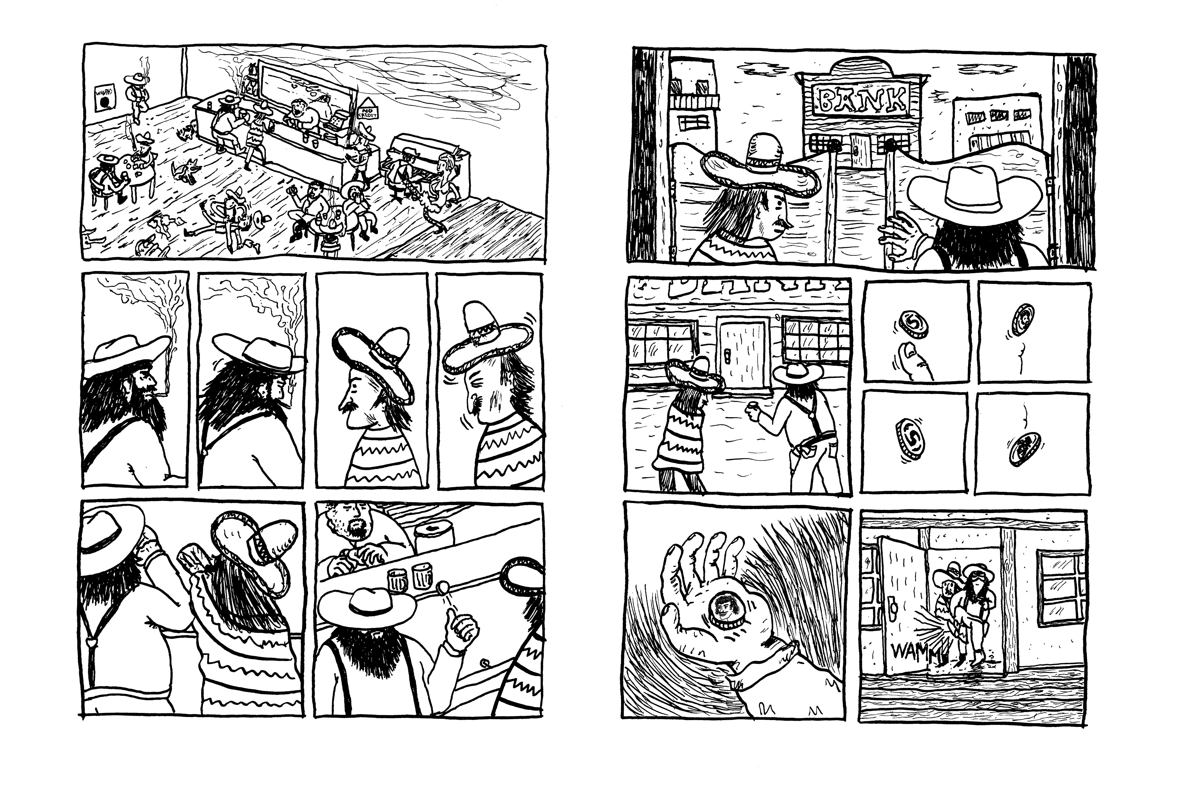 Comic Kosmos Vertikal chaos theorie inhalt tusche ink