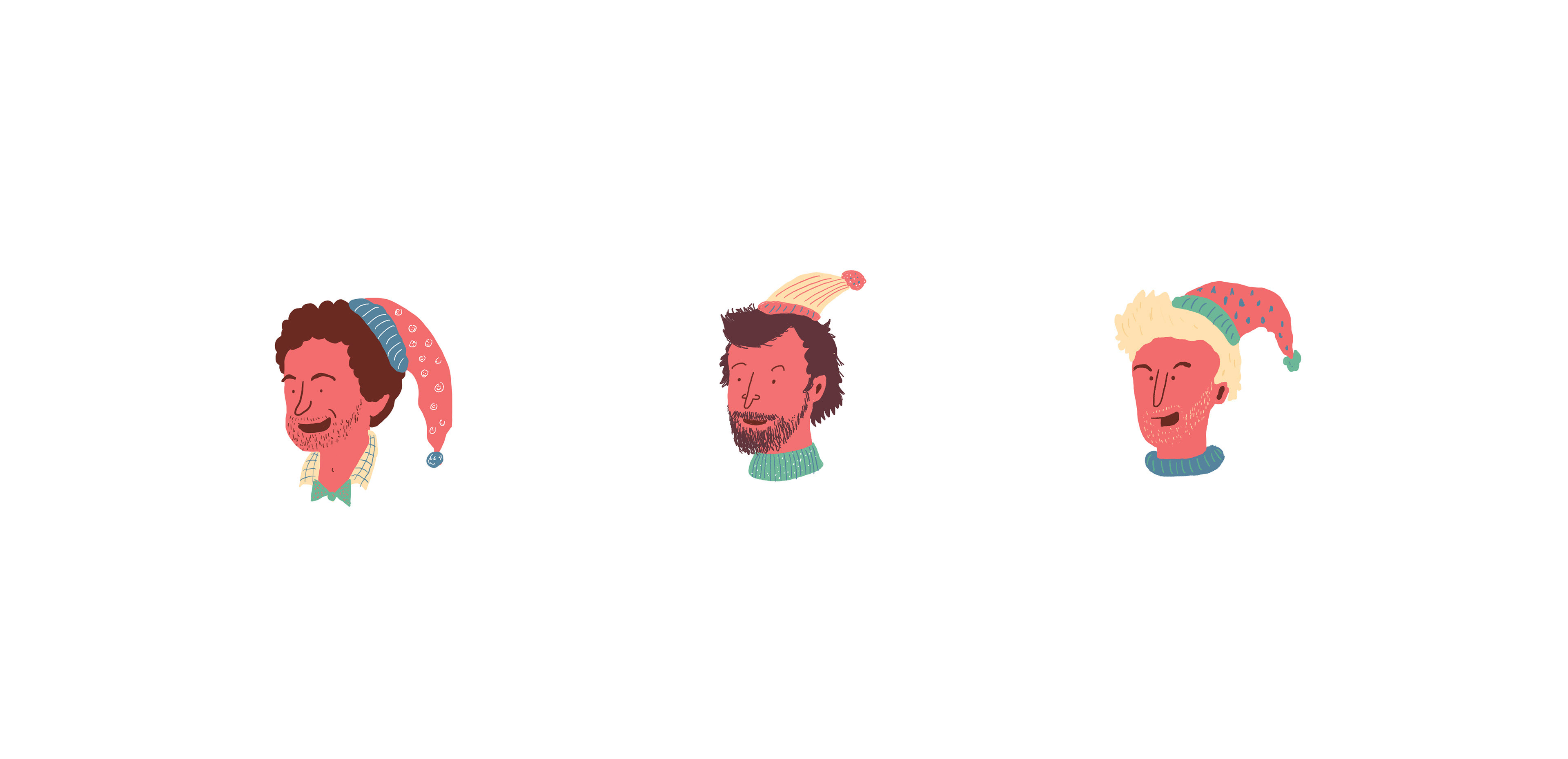 Team illustration hyperraum weihnachten xmas