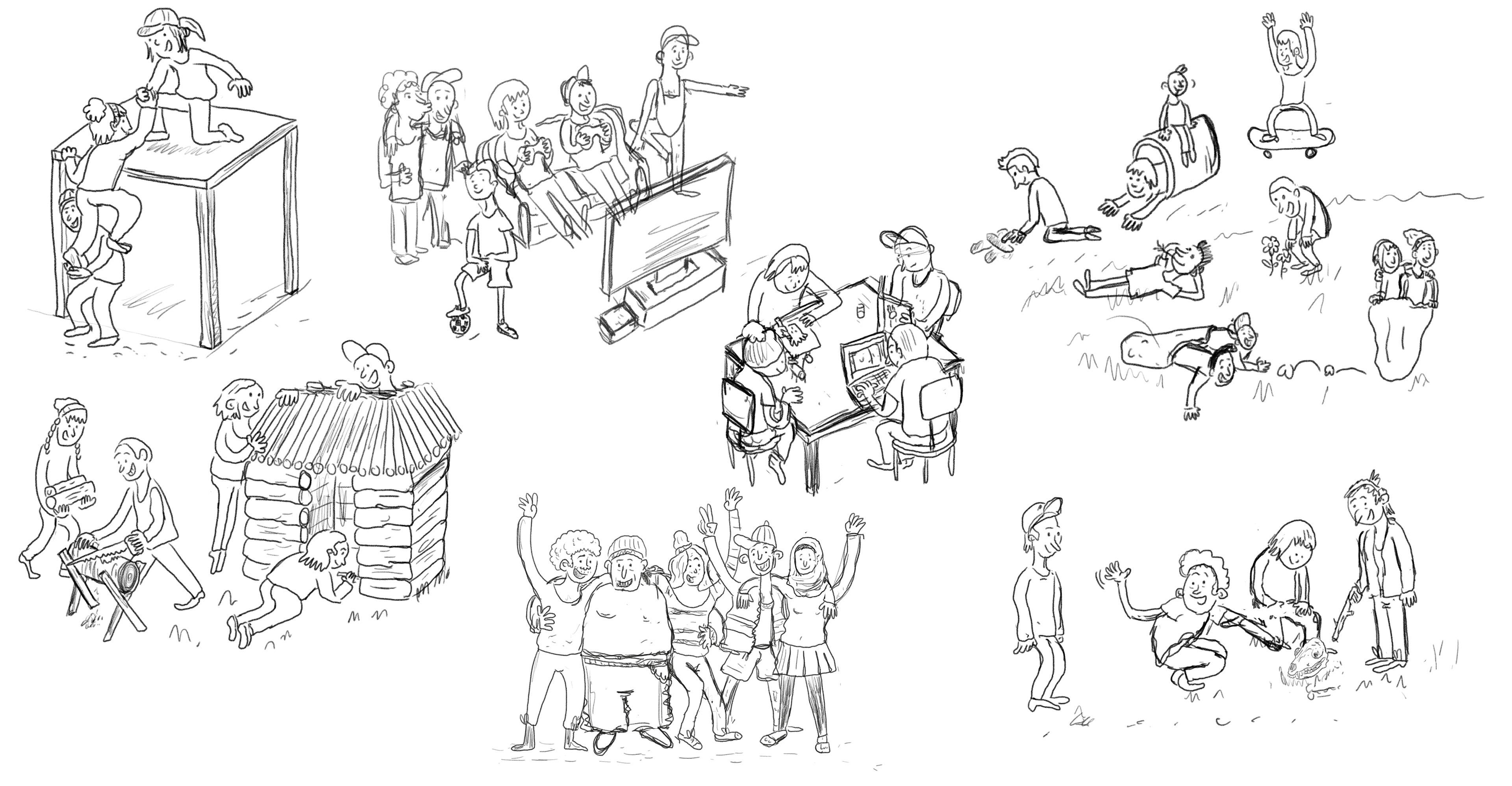 Roja Illustration Kinder skizze