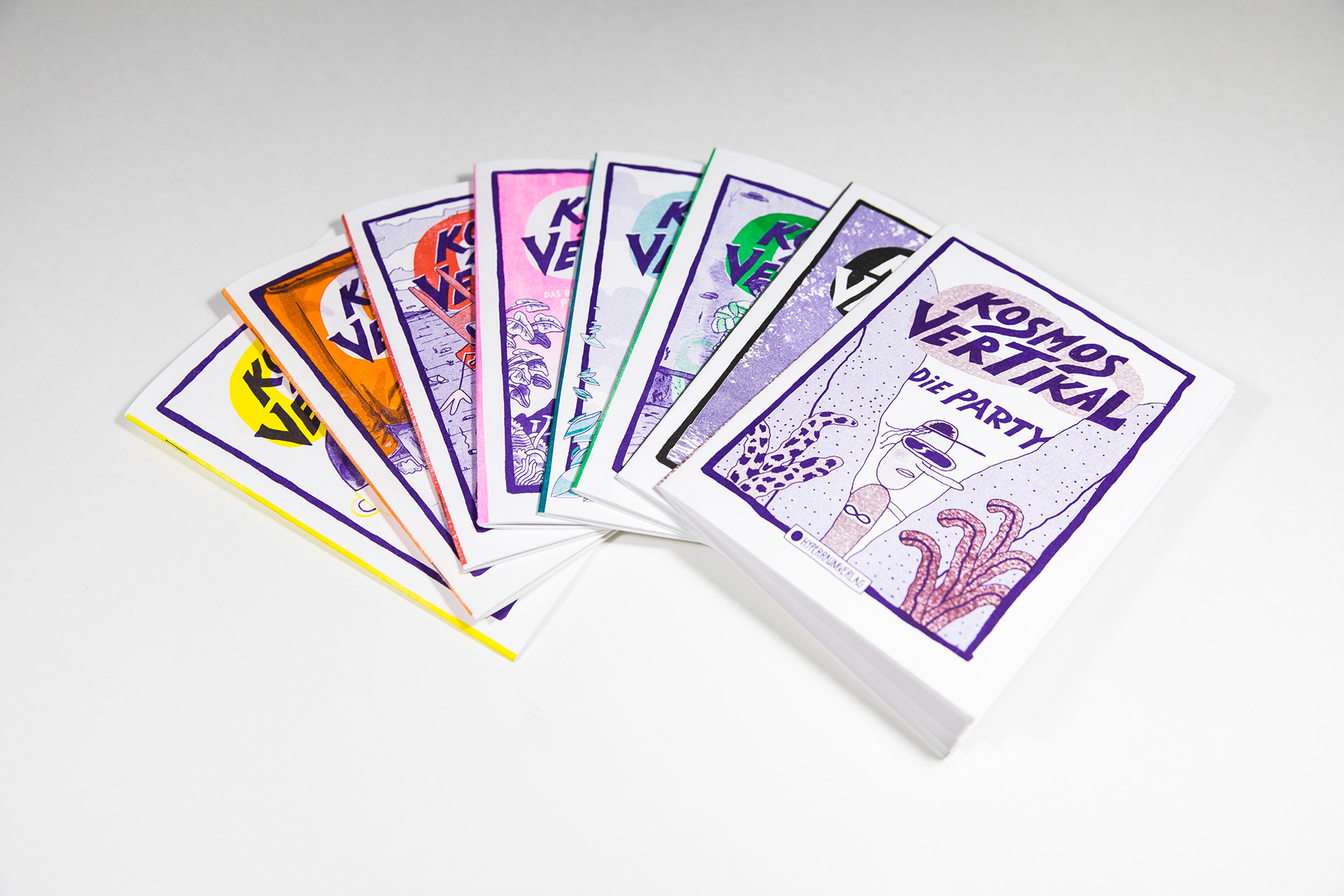 Kosmos Vertikal unendlich comic  acht risography comics