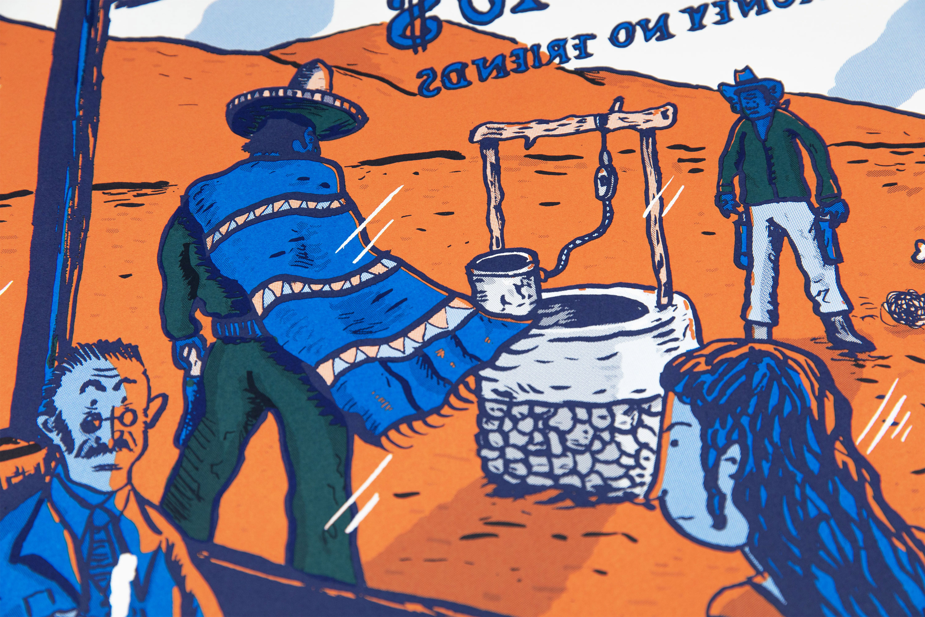 Millerntor Gallery Plakat Illustration siebdruck Detail