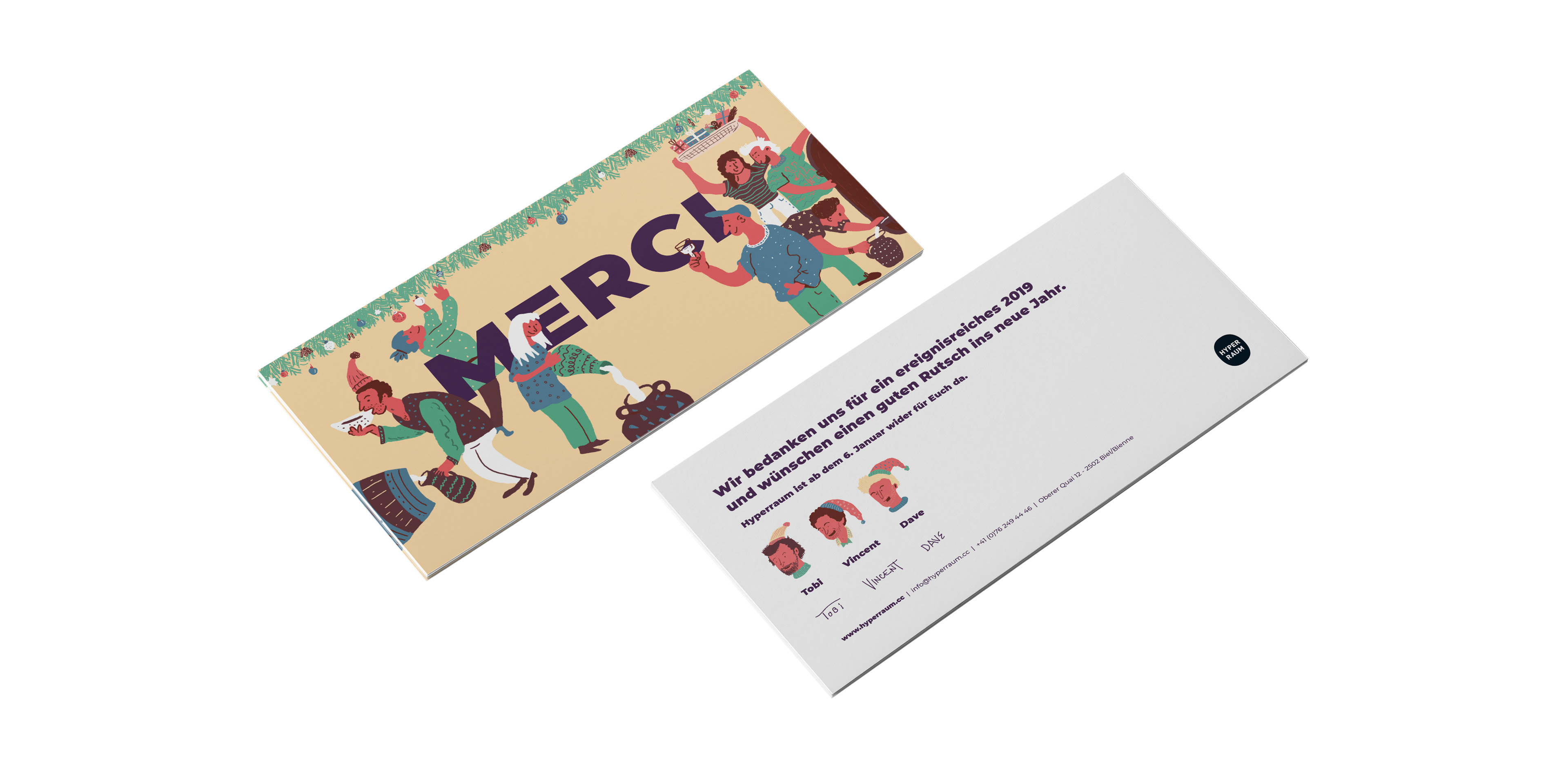 Weihnachts Karte illustration hyperraum fest flyer