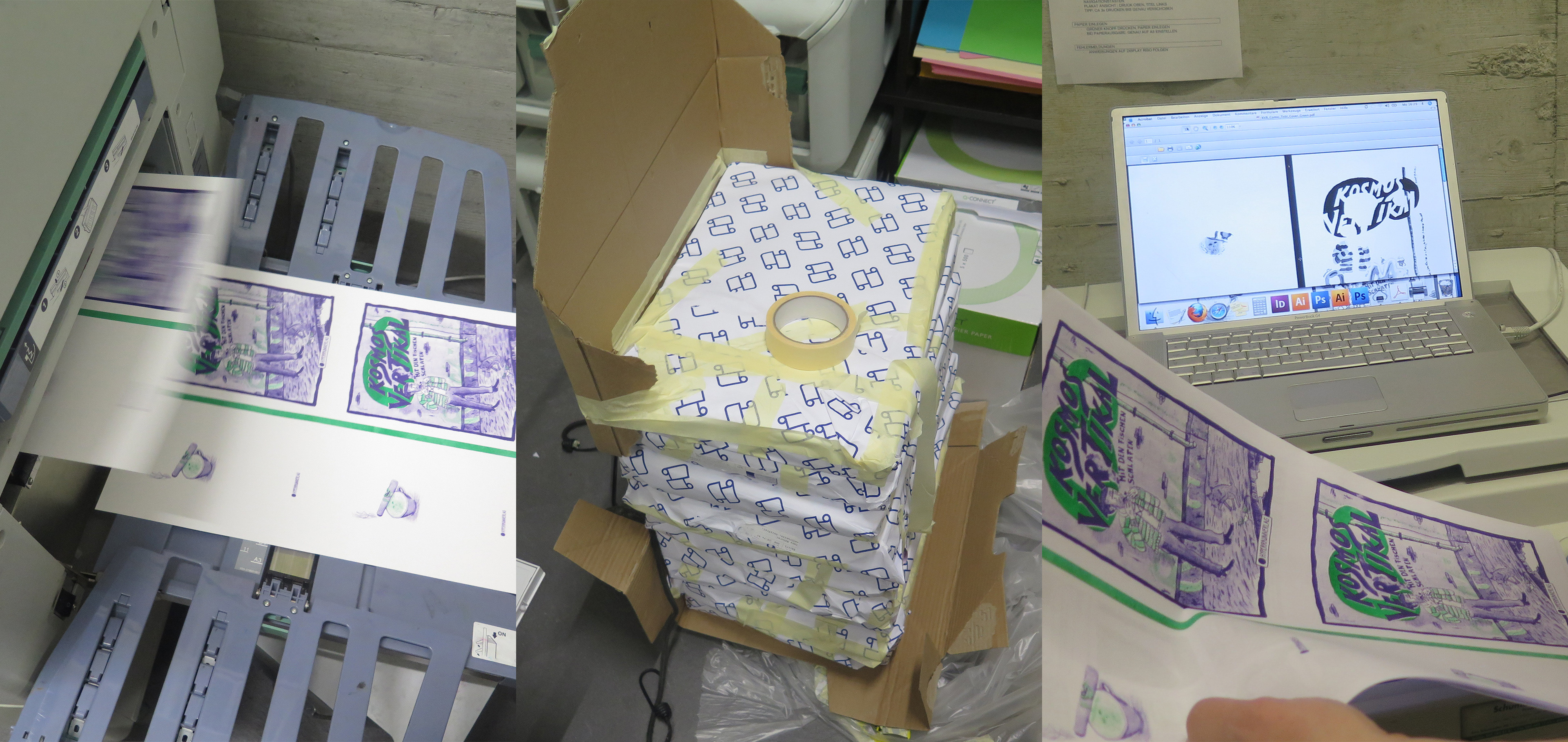 Kosmos Vertikal unendlich comic  makingof impressionen2