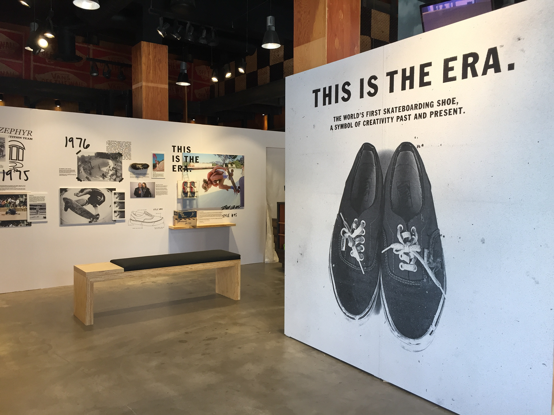 Store take over in Santa Monica for the Era, the first shoe designed for skateboarding by skateboarders