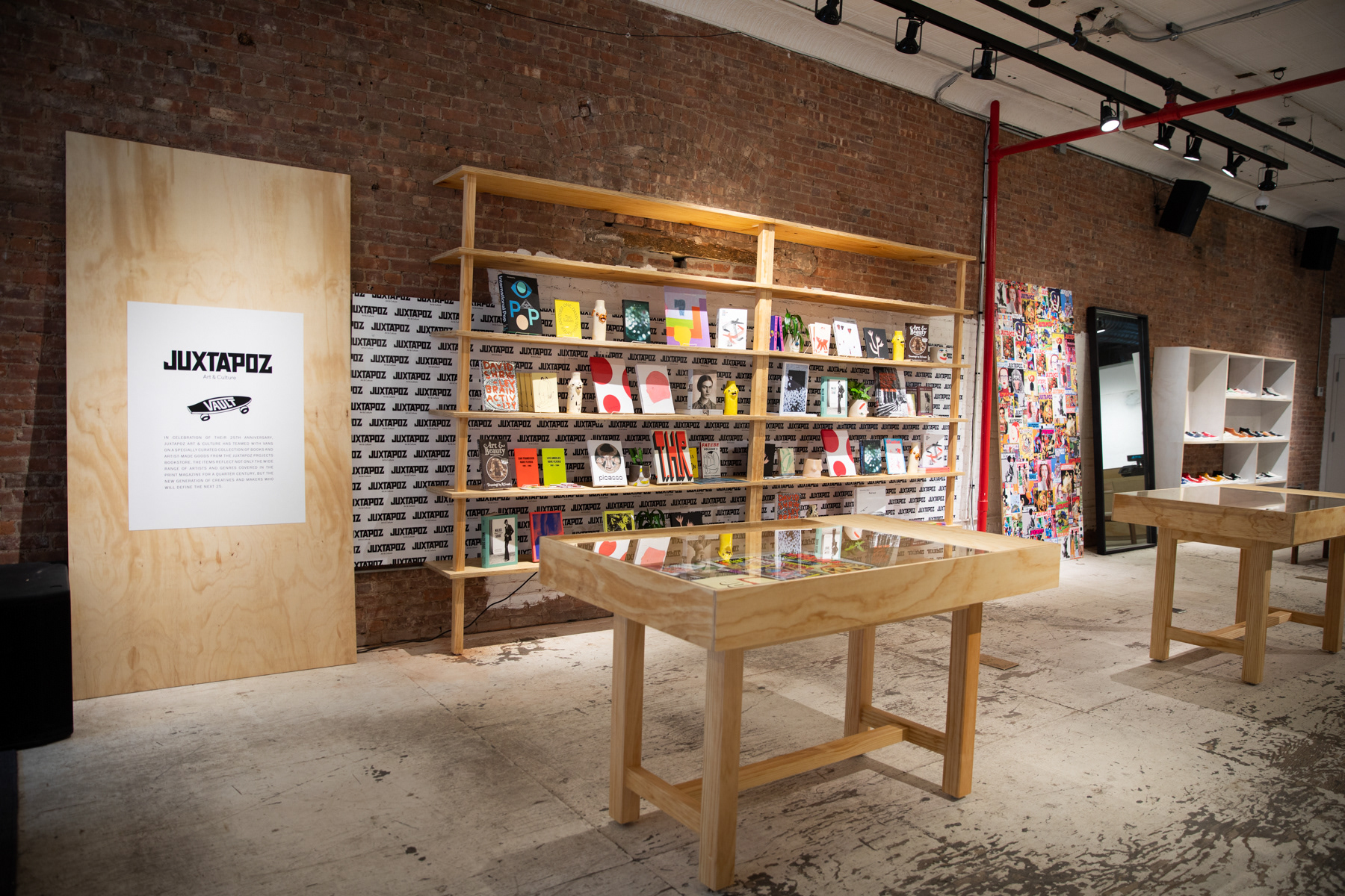 An in store build out in our Vault pop up in the Bowery for a Juxtapoz collaboration
