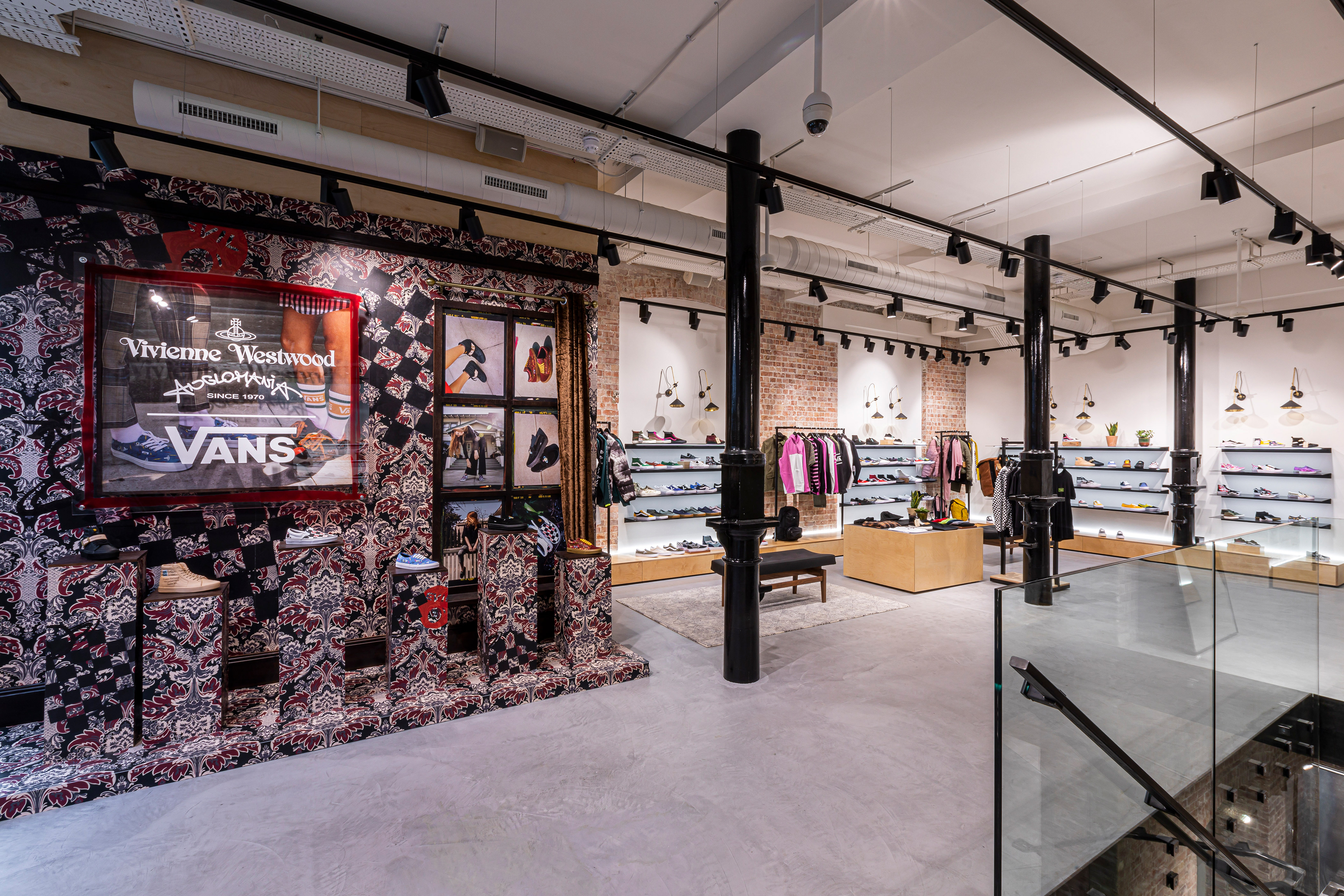 An in store display for a Vivienne Westwood collaboration