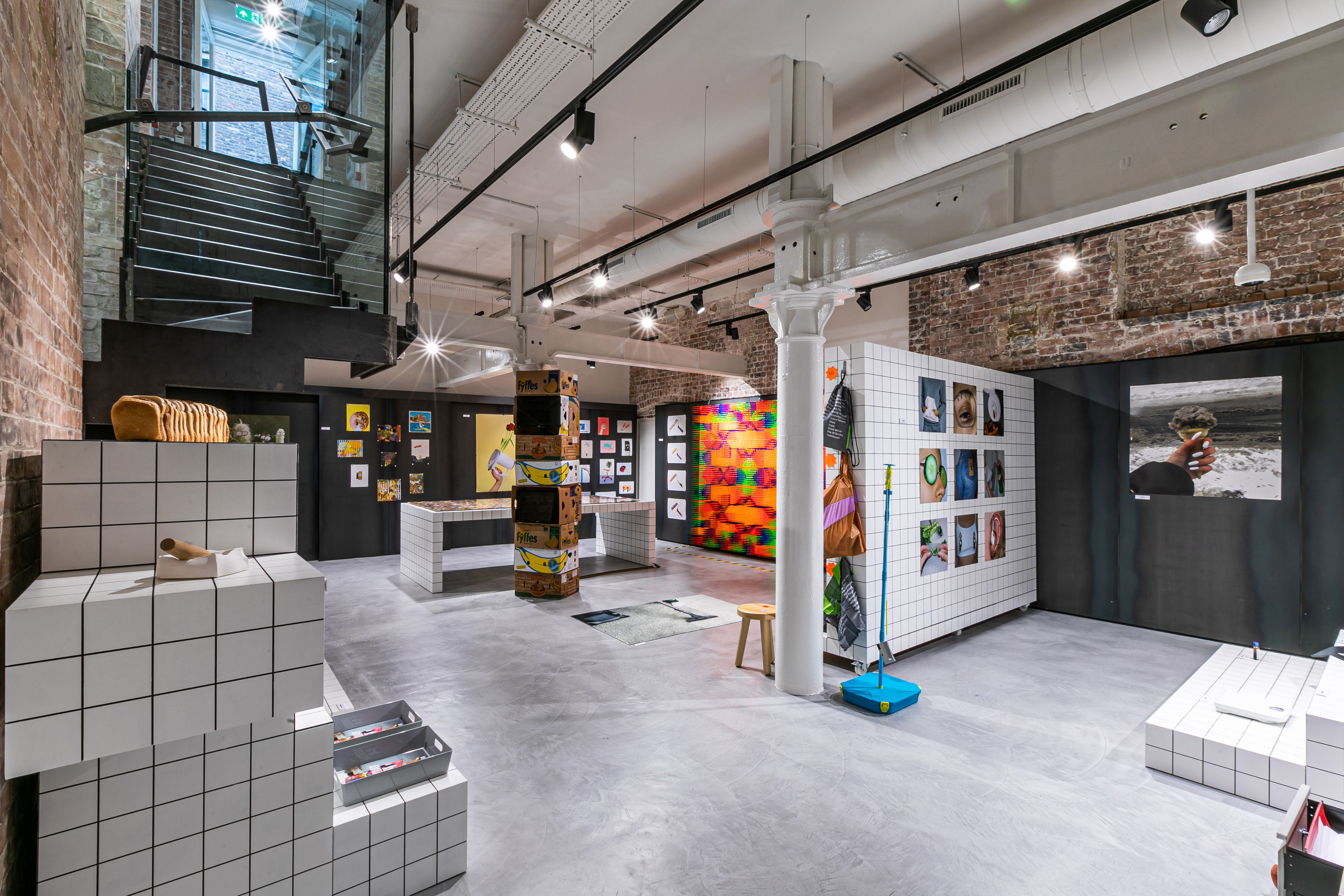The Covent Garden boutique in London, England hosted a gallery space downstairs