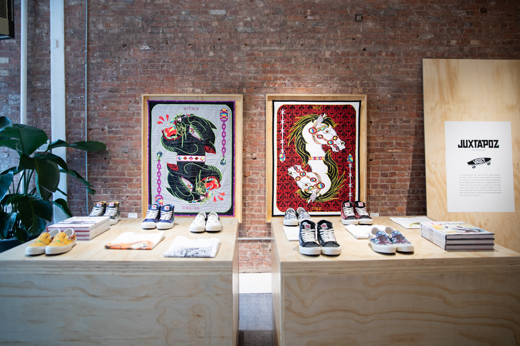 Merchandising in Vault pop up, refocusing the attention on the product by greatly simplifying the fixtures