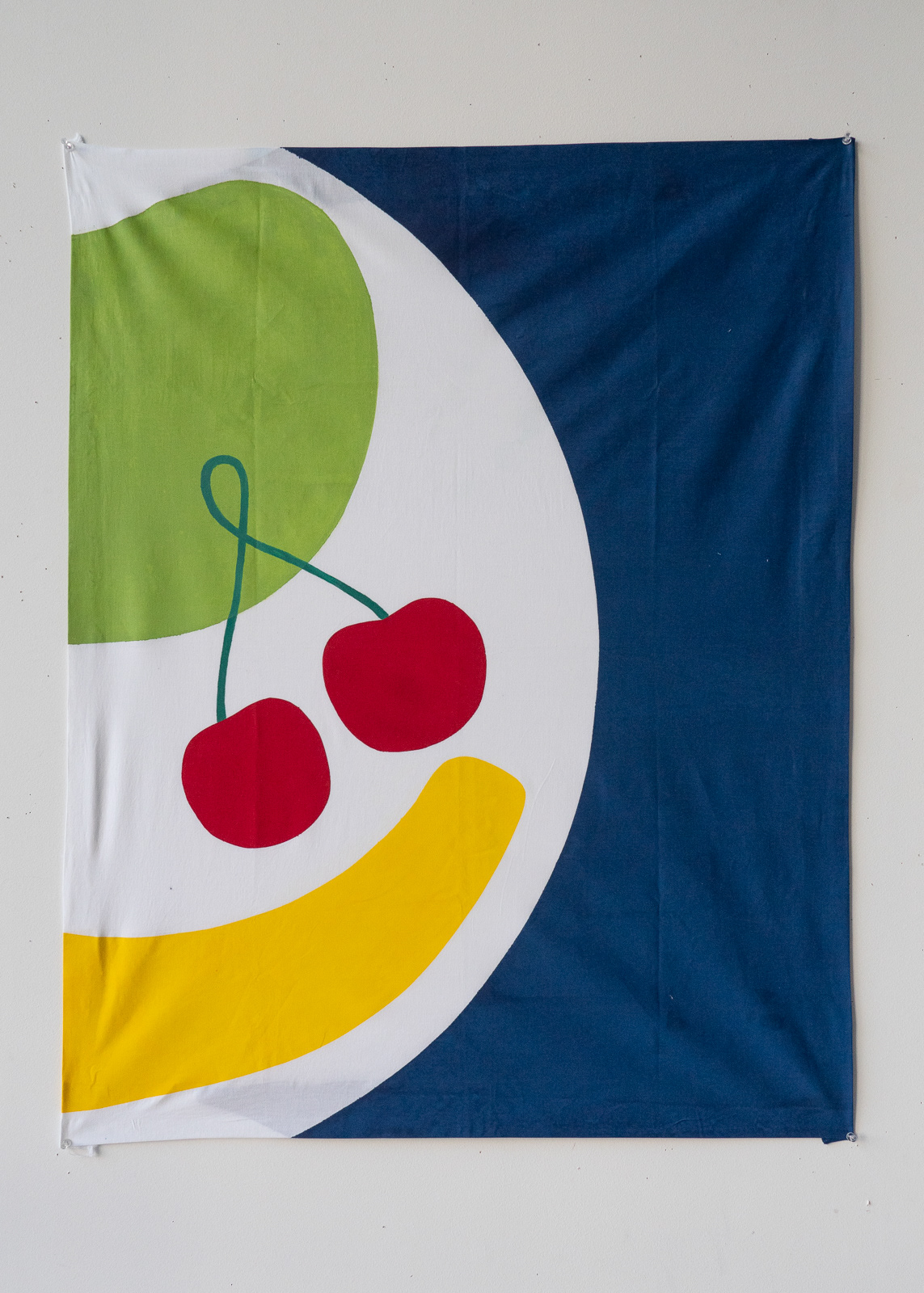pt. 1 screen printed fruit diptych