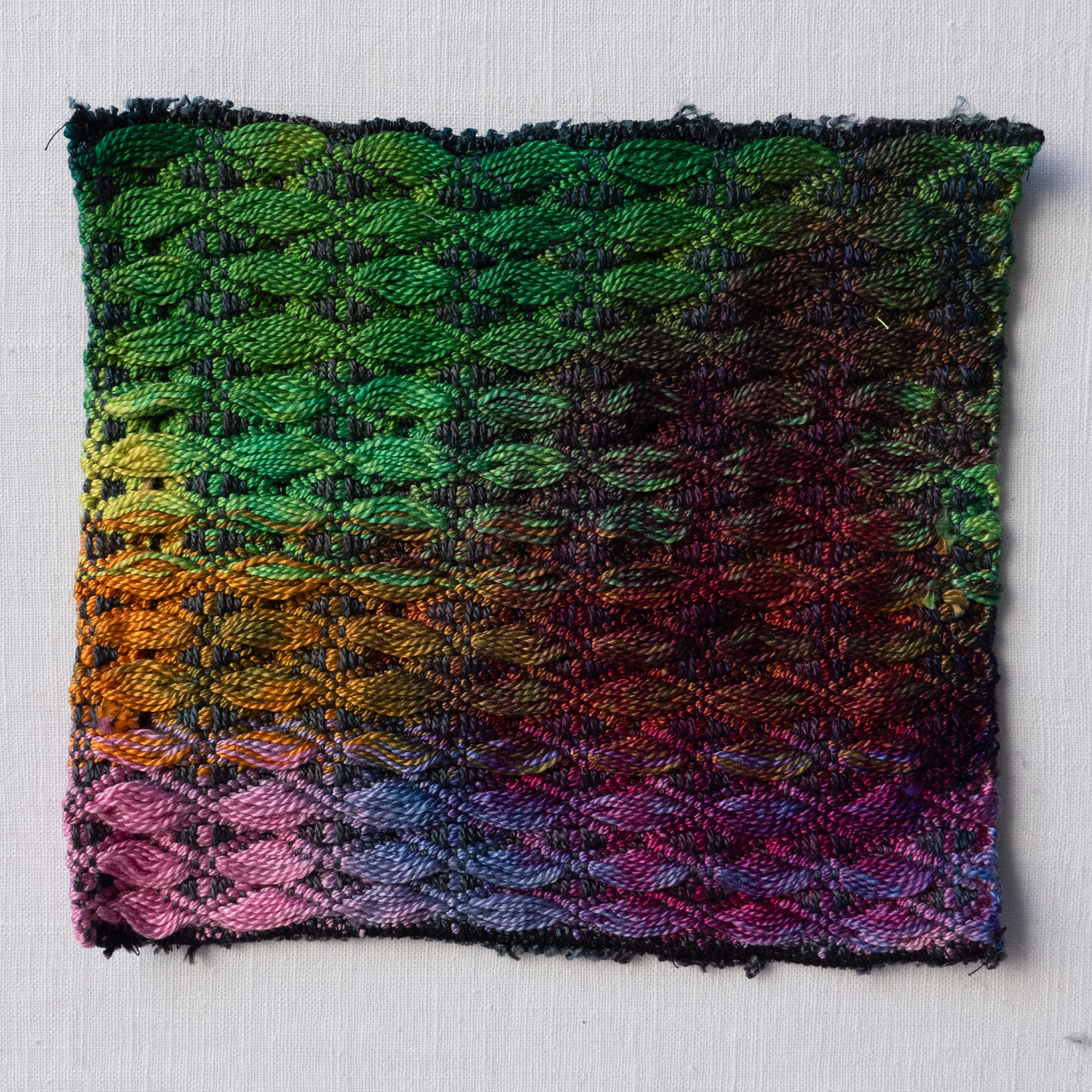 waffle weave with dye