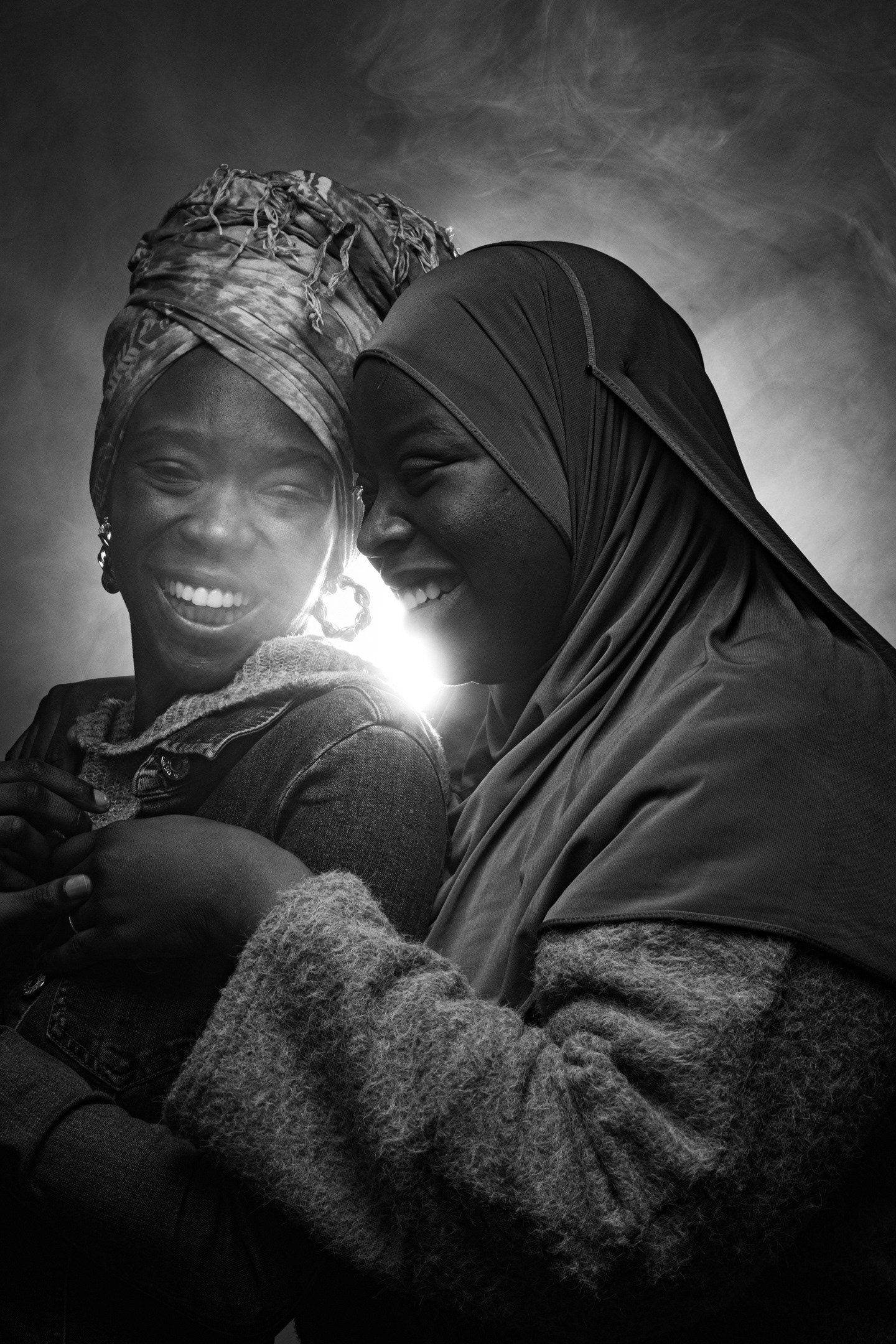 Rose Oyemi, artist, and her friend Fanta.
