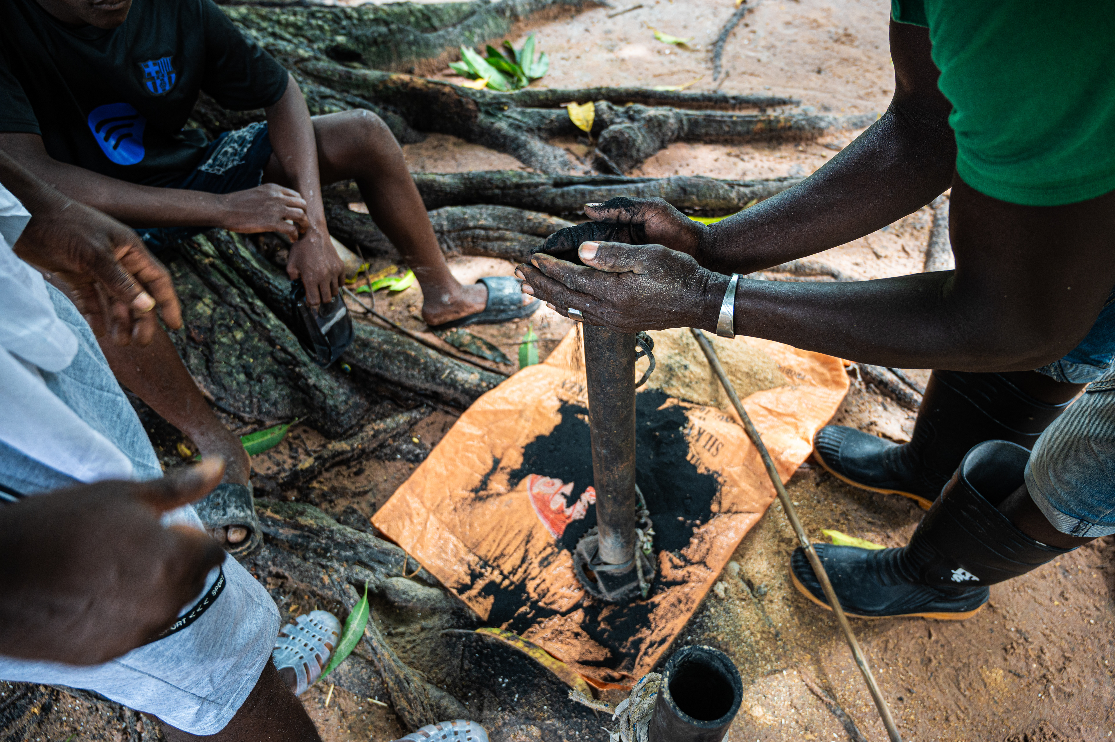 Loading the cannon for the Boukout ceremony in Sengalene village, Casamance region, southern Senegal. August 17, 2026.