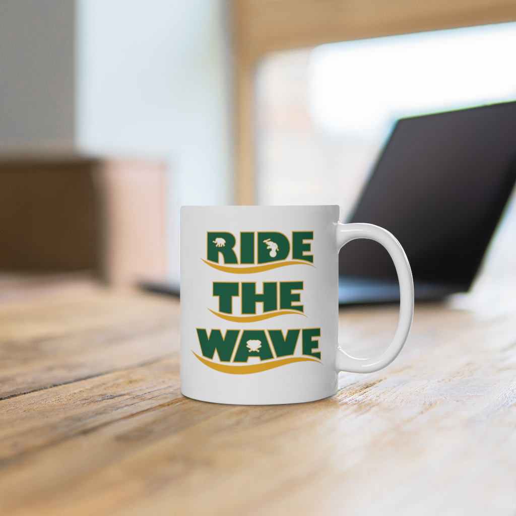 Ride the Wave Mug Mock up