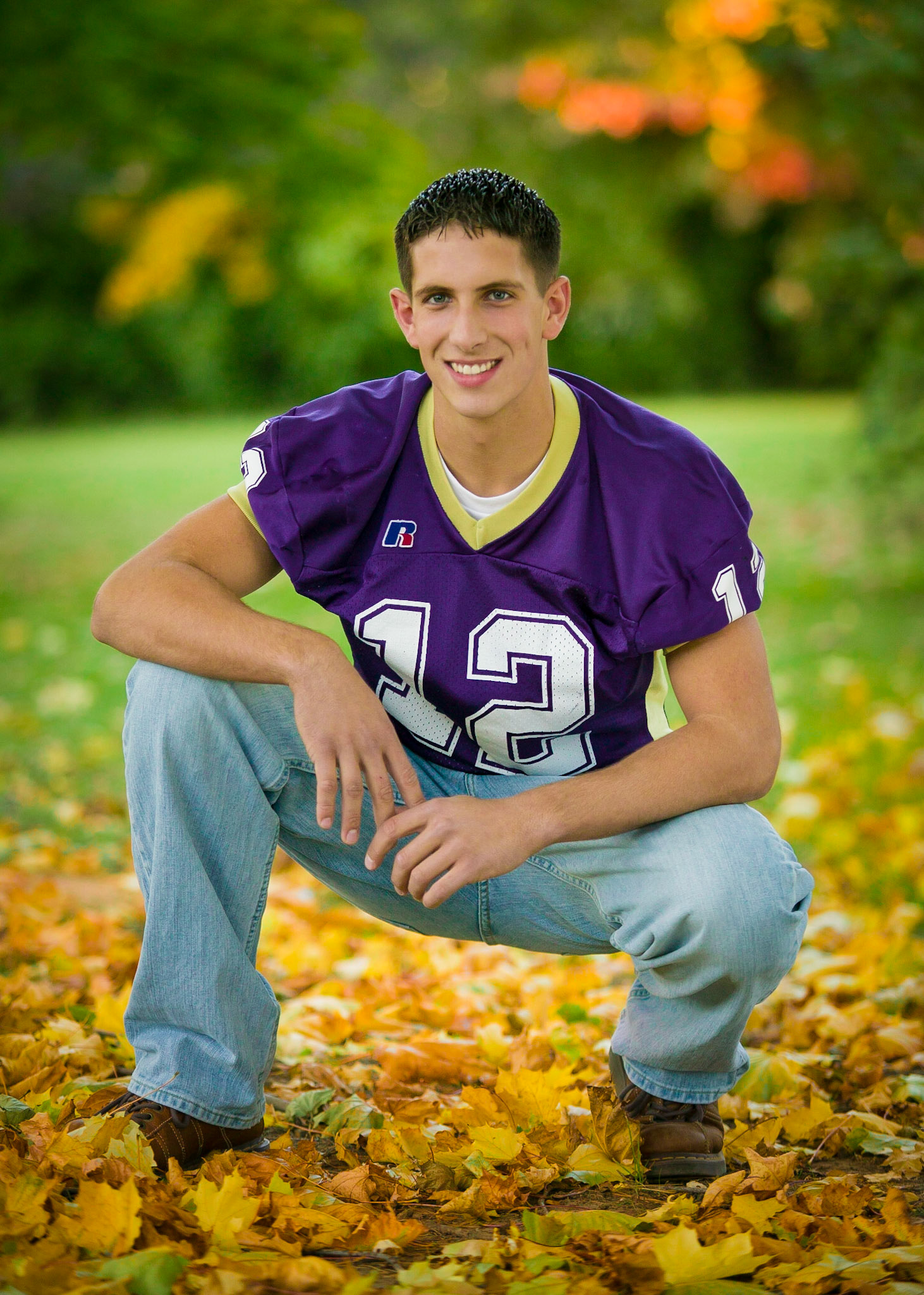 Hight School Football Star Senior Portrait
