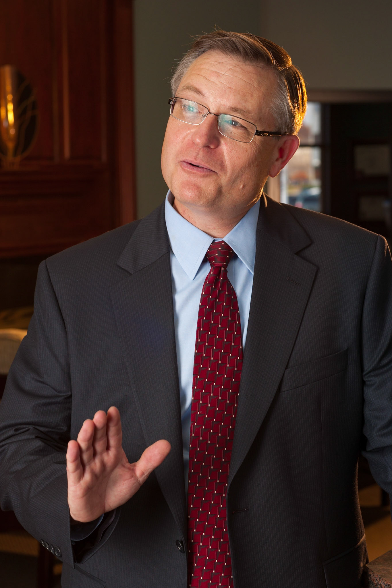 An Attorney Explaining A Case To A Client