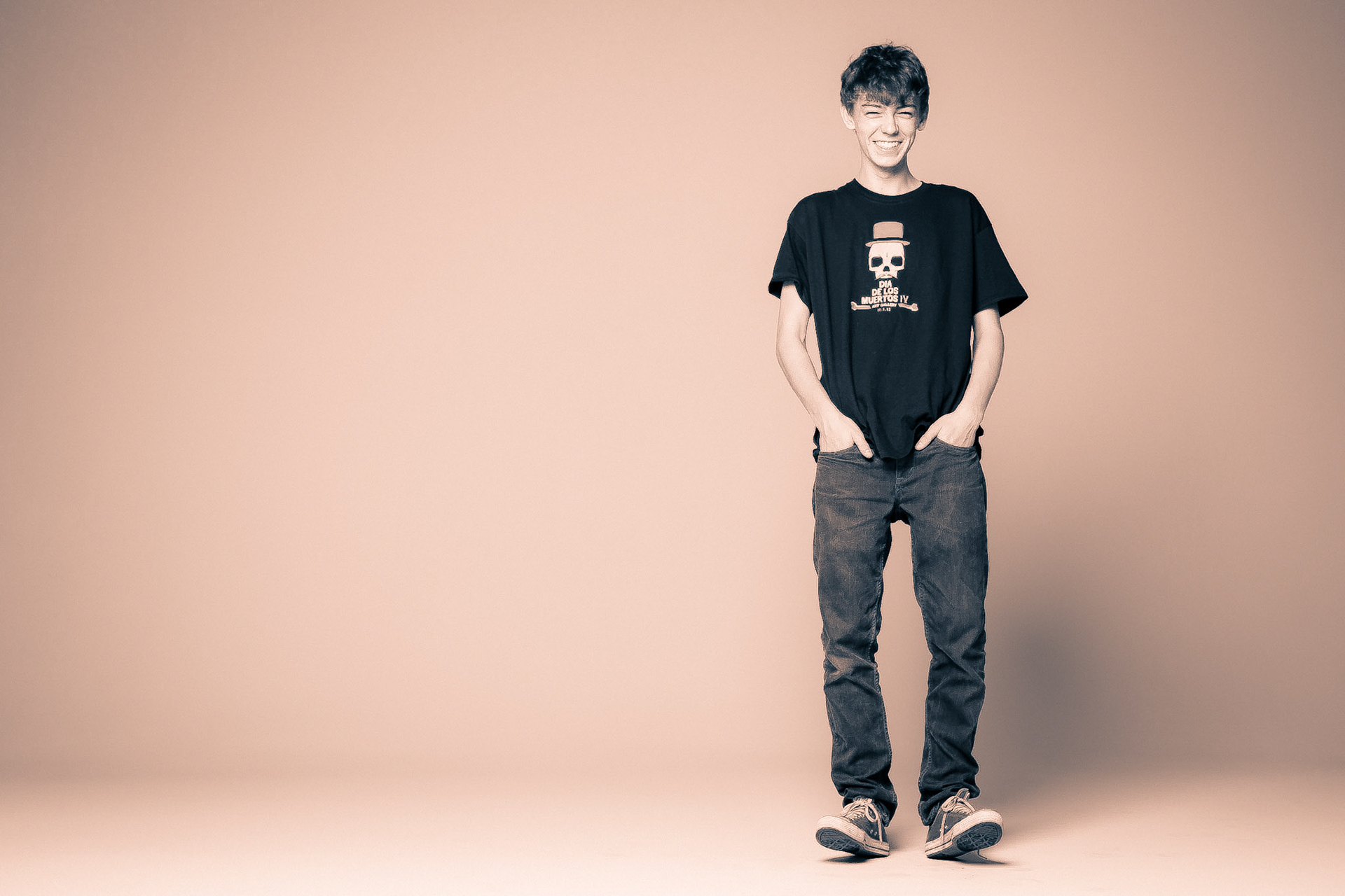 A Teen Cracks Himself Up