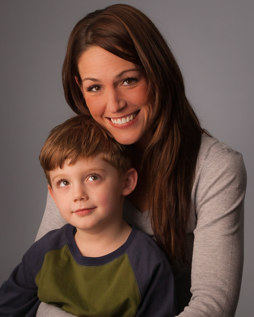Boy Soaking Up A Mother's Pride