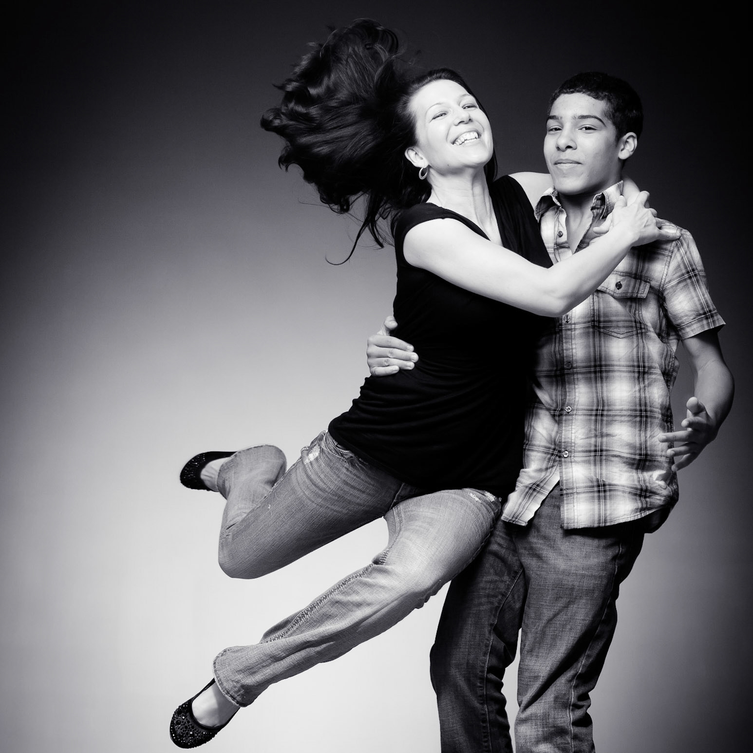 Mother & Son In Dancing Swoop Joy