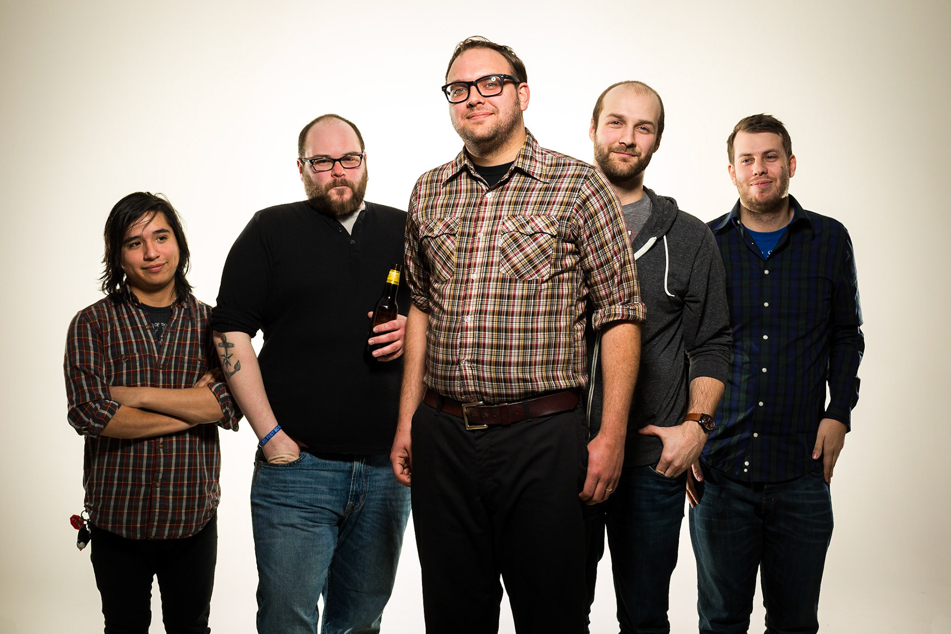 Press photo of the Rockford, Illinois band "Joie de Vivre" for NME magazine, UK.