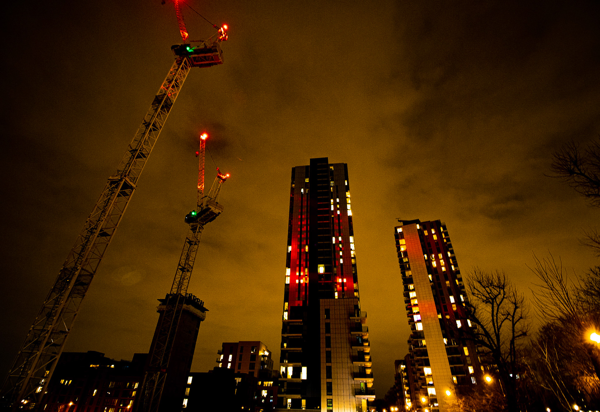 Manor House Construction and Crane