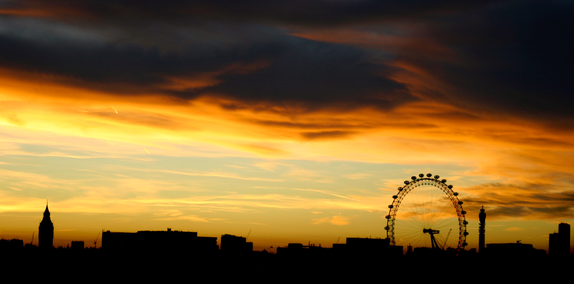 London Sunset from Old Fire Station Tower, Kenington, London