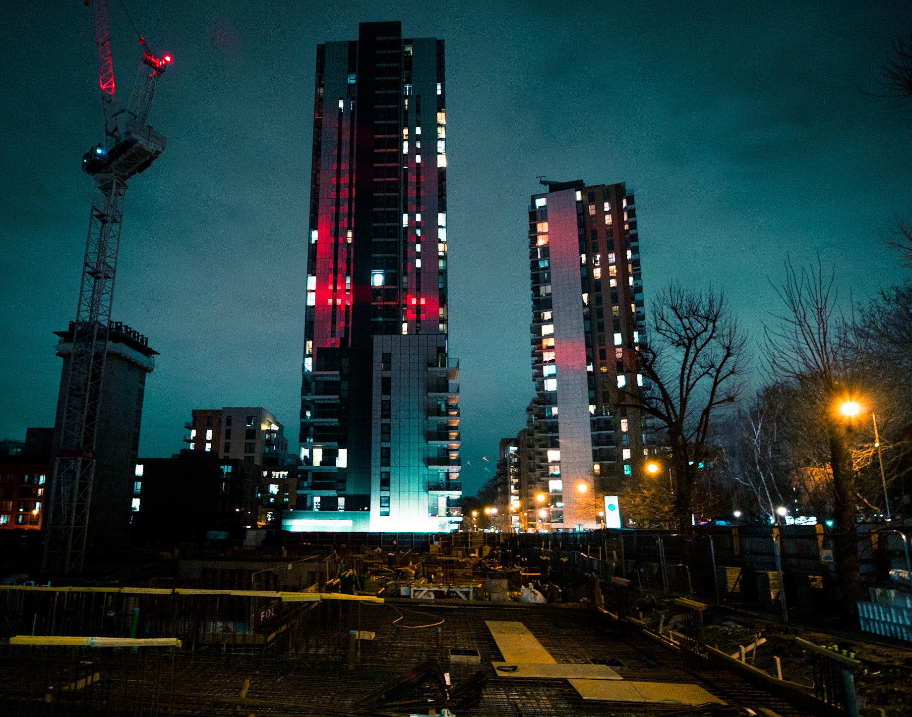 Manor House Construction and Crane