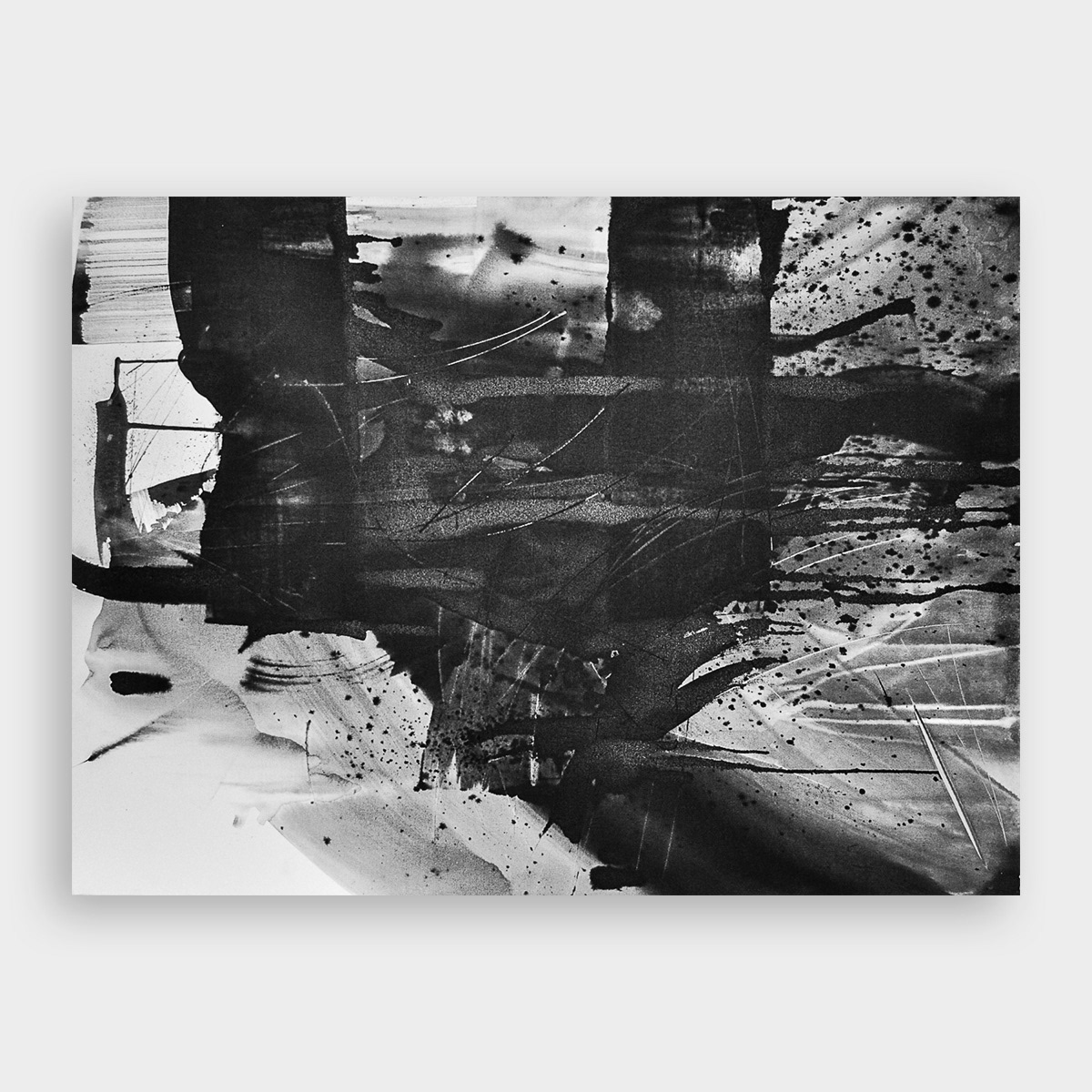 48x36", Sumi Ink on canvas, 2023