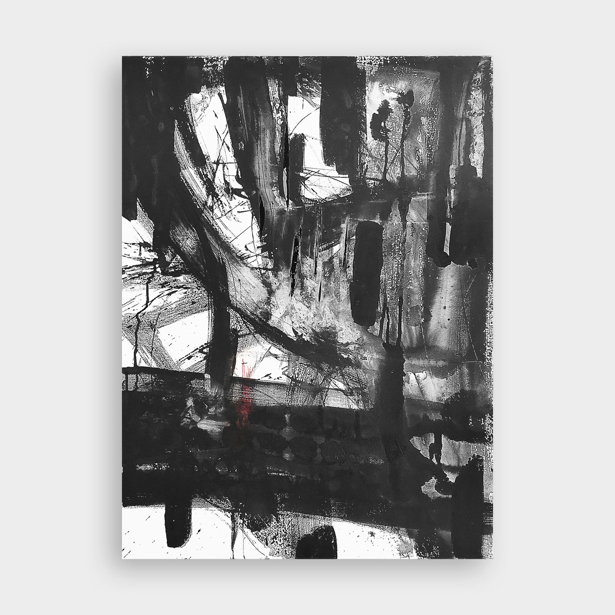 36x48", Sumi Ink on canvas, 2021