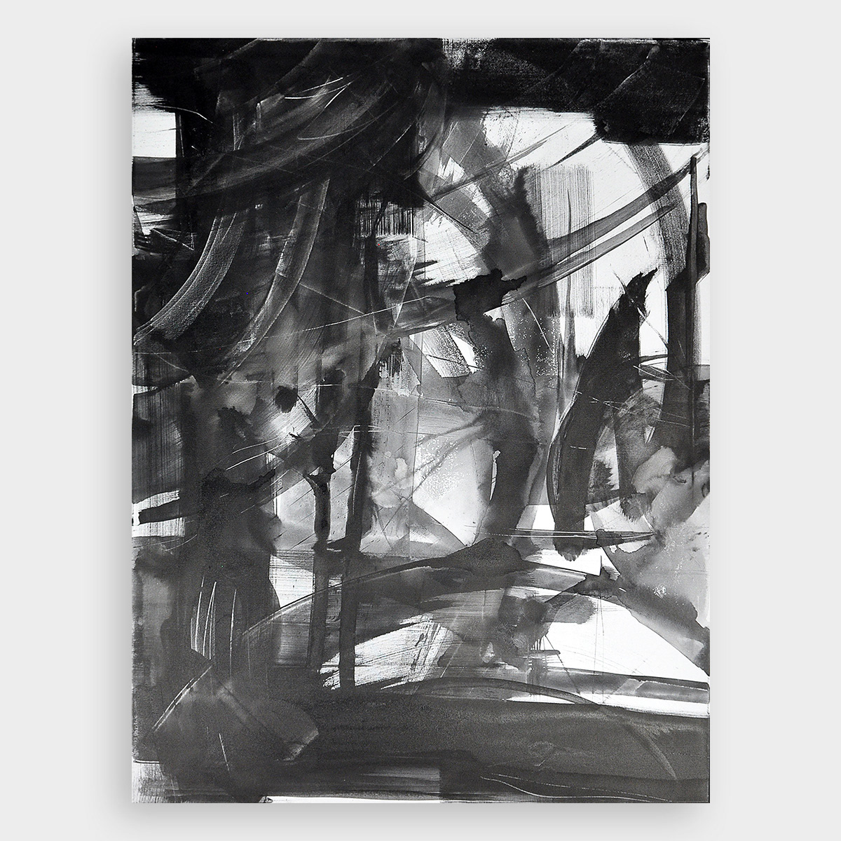 36x46", Sumi Ink on canvas, 2019